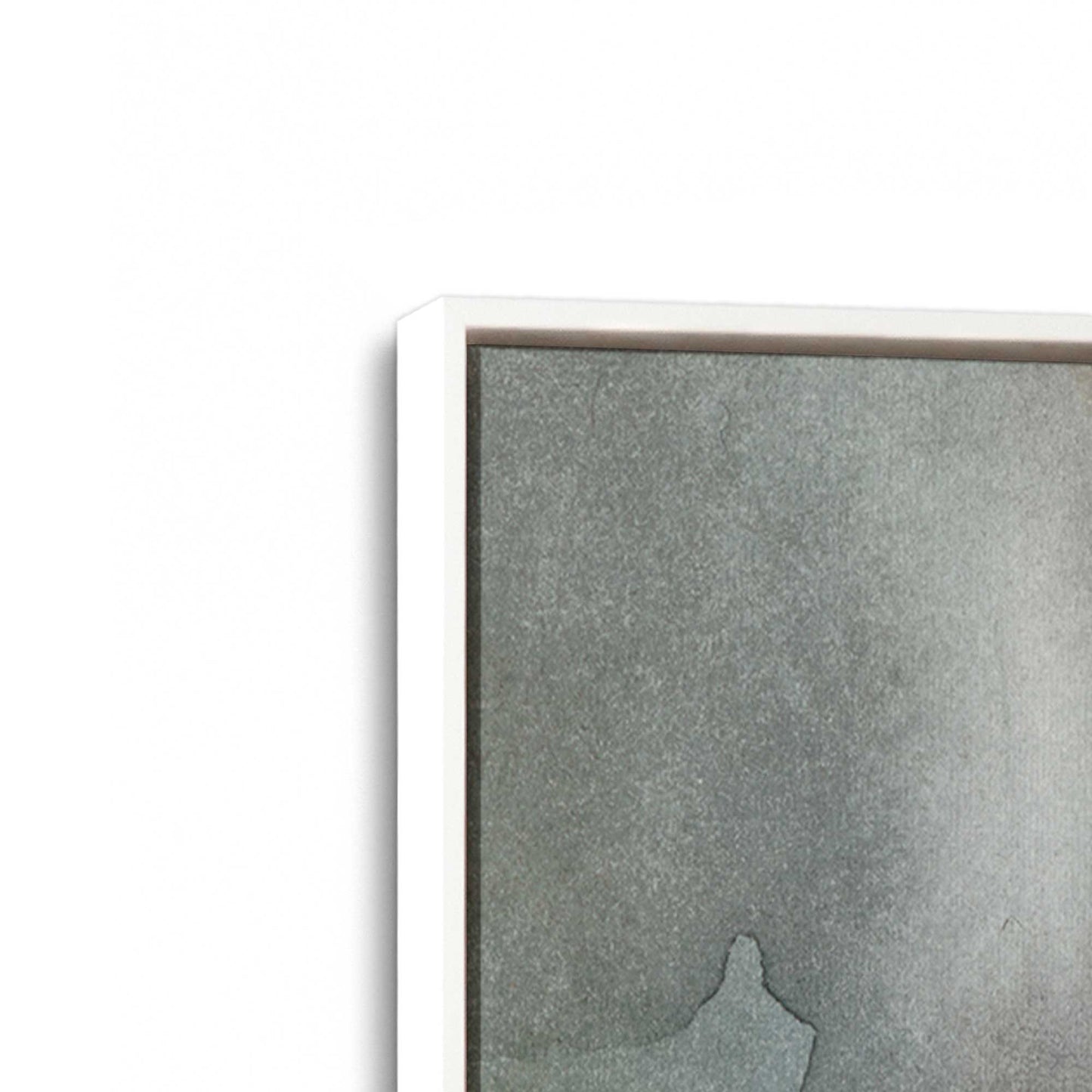[Color:Opaque White], Picture of art in a White frame at an angle