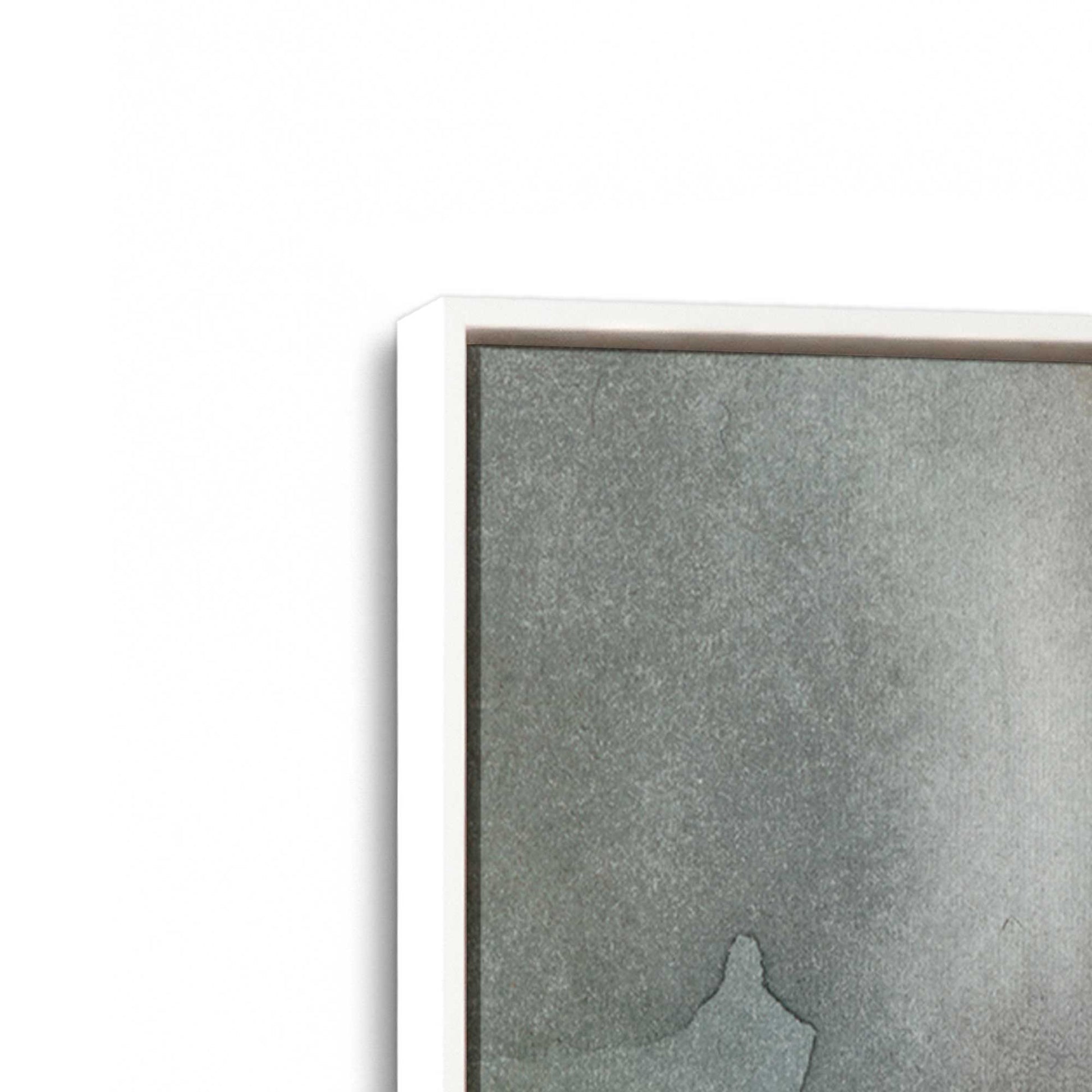 [Color:Opaque White], Picture of art in a White frame at an angle