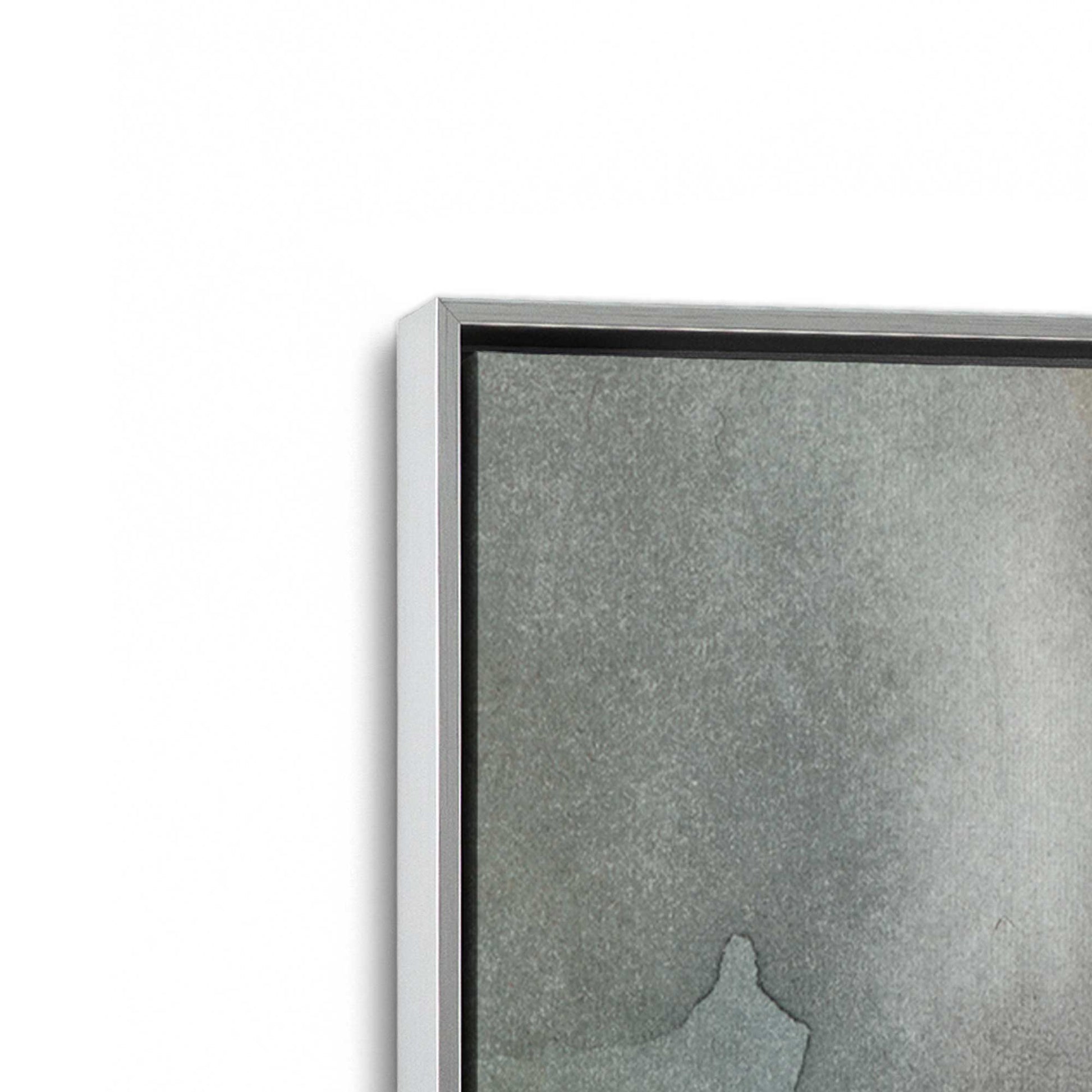 [Color:Polished Chrome], Picture of art in a Polished Chrome frame at an angle