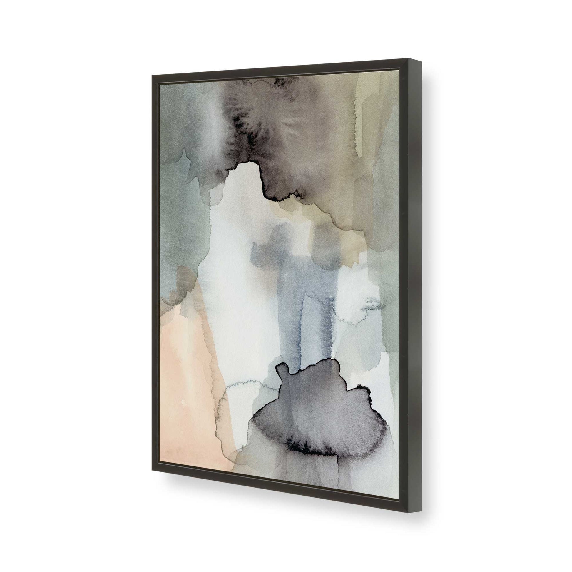 [Color:Satin Black], Picture of art in a Satin Black frame of the corner