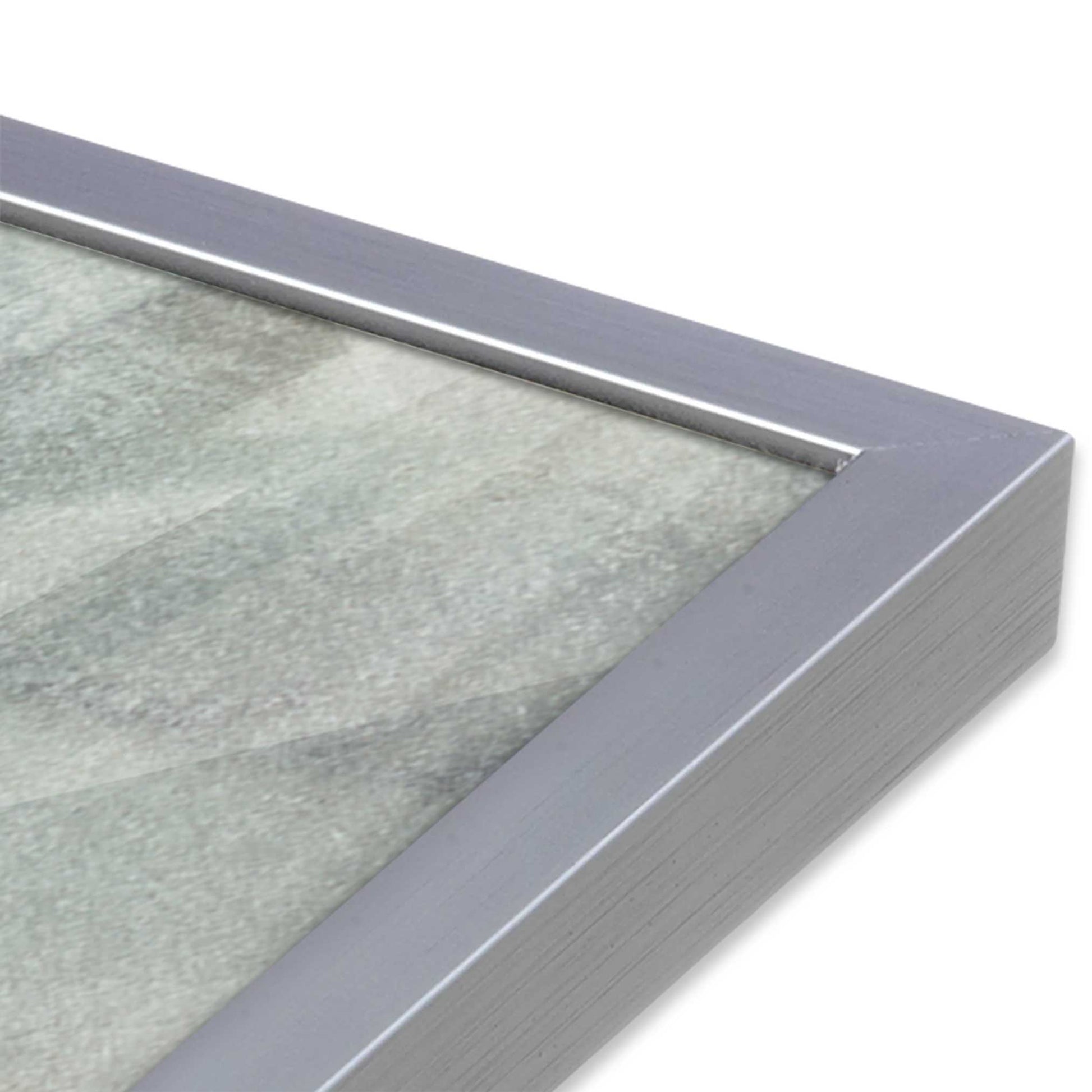 [Color:Polished Chrome], Picture of art in a Polished Chrome frame at an angle