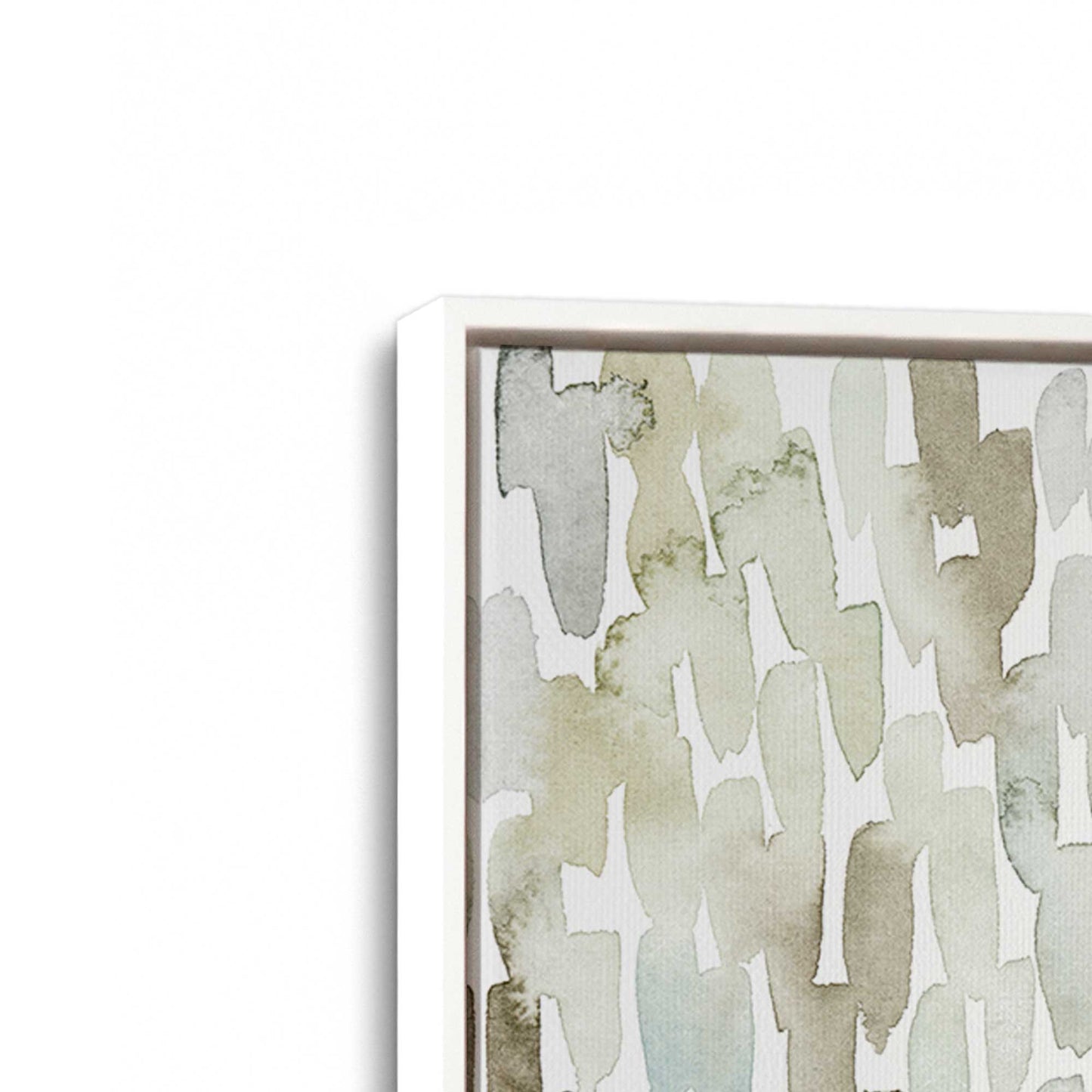 [Color:Opaque White], Picture of art in a White frame at an angle