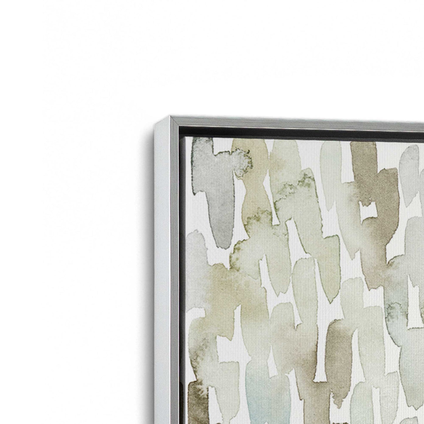 [Color:Polished Chrome], Picture of art in a Polished Chrome frame at an angle