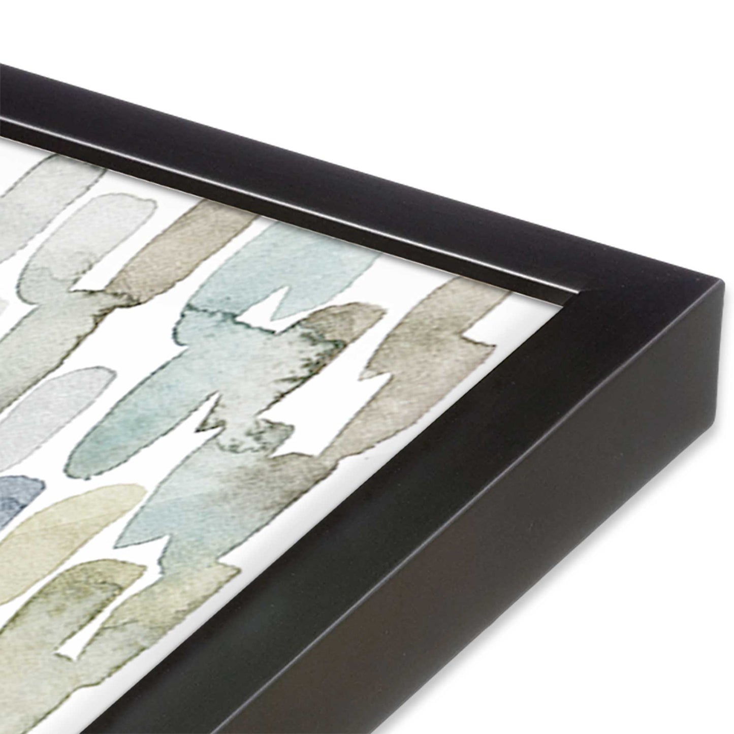 [Color:Weathered Zinc], Picture of art in a Weathered Zinc frame at an angle