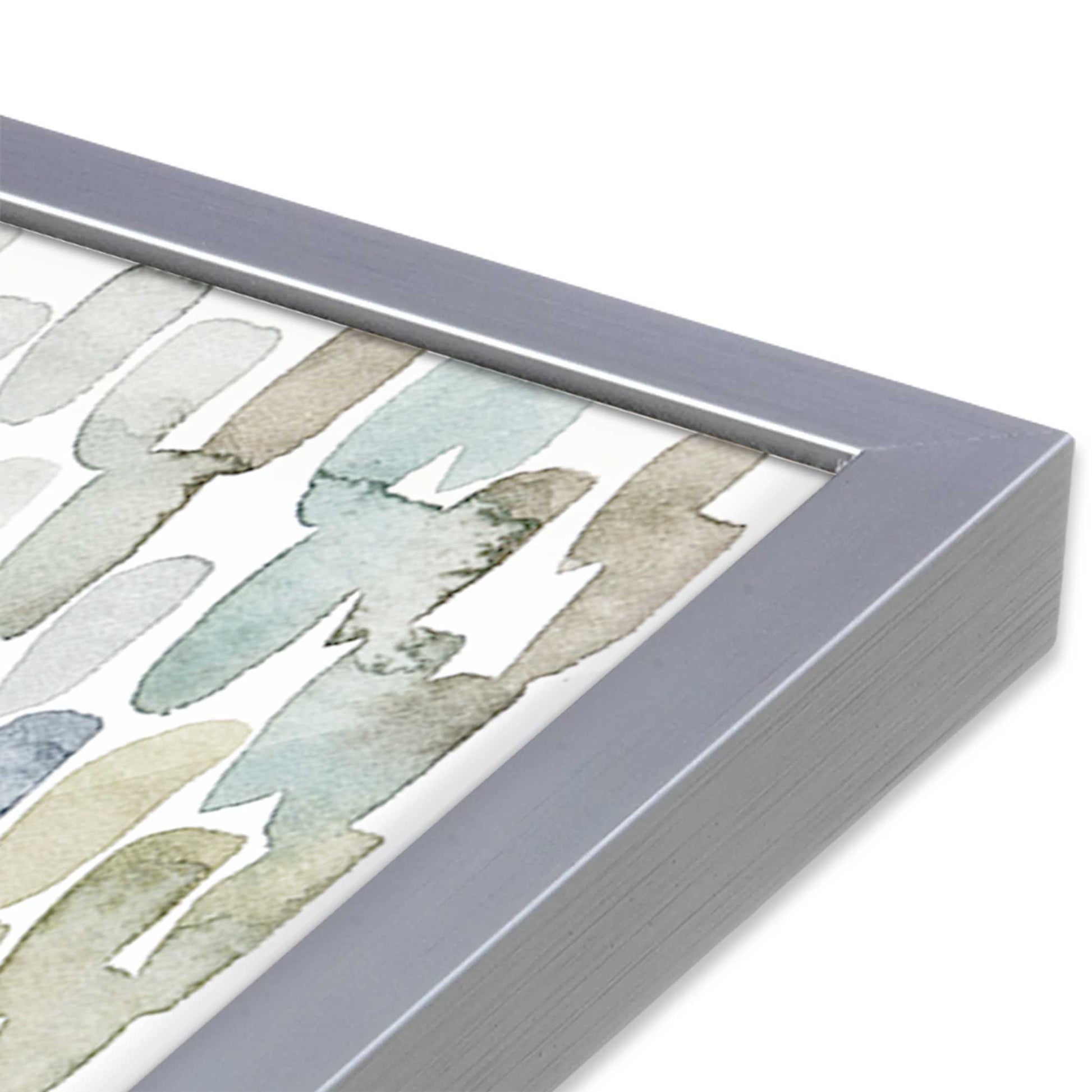 [Color:Polished Chrome], Picture of art in a Polished Chrome frame at an angle