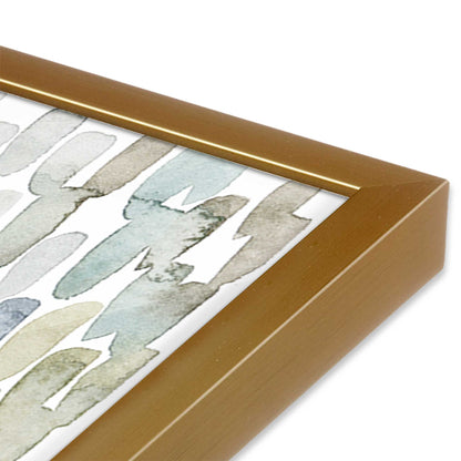 [Color:Polished Gold], Picture of art in a Polished Gold frame at an angle