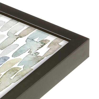 [Color:Satin Black], Picture of art in a Satin Black frame at an angle