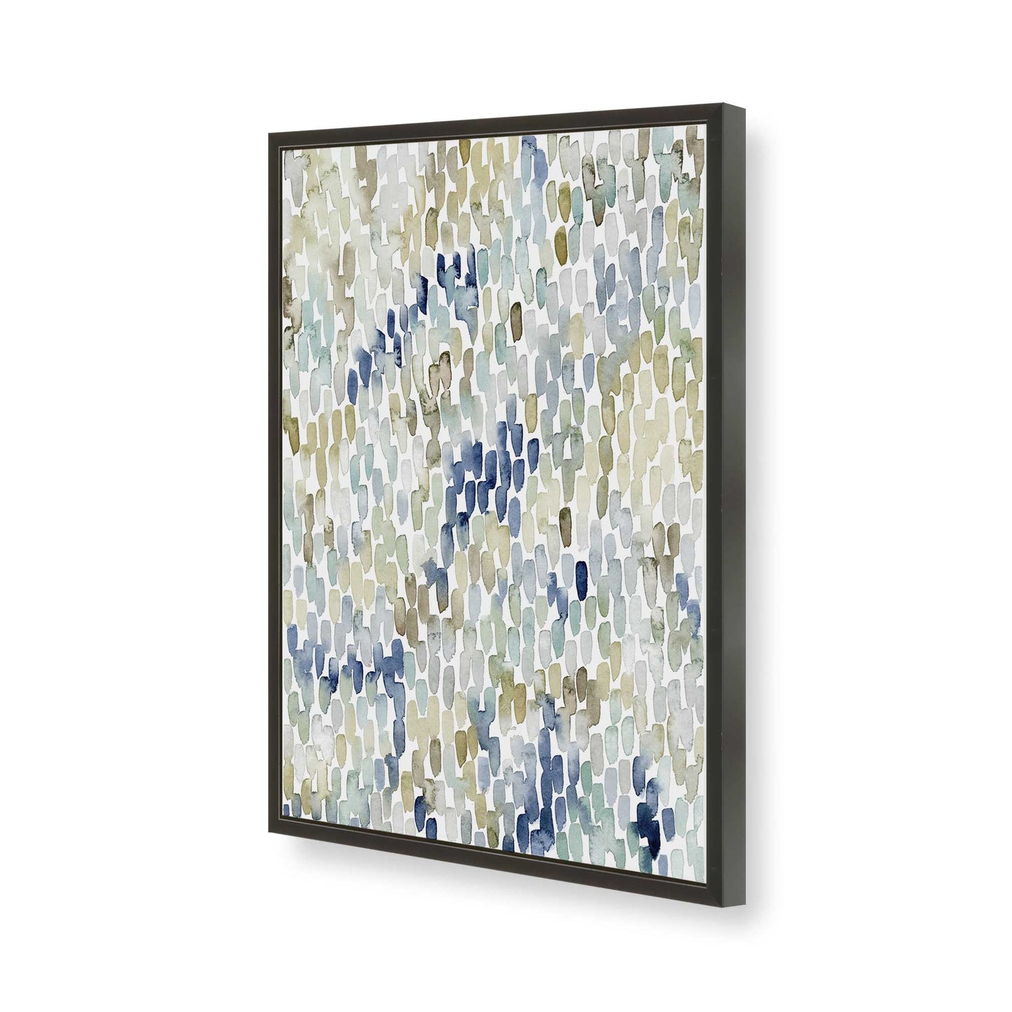 [Color:Satin Black], Picture of art in a Satin Black frame of the corner