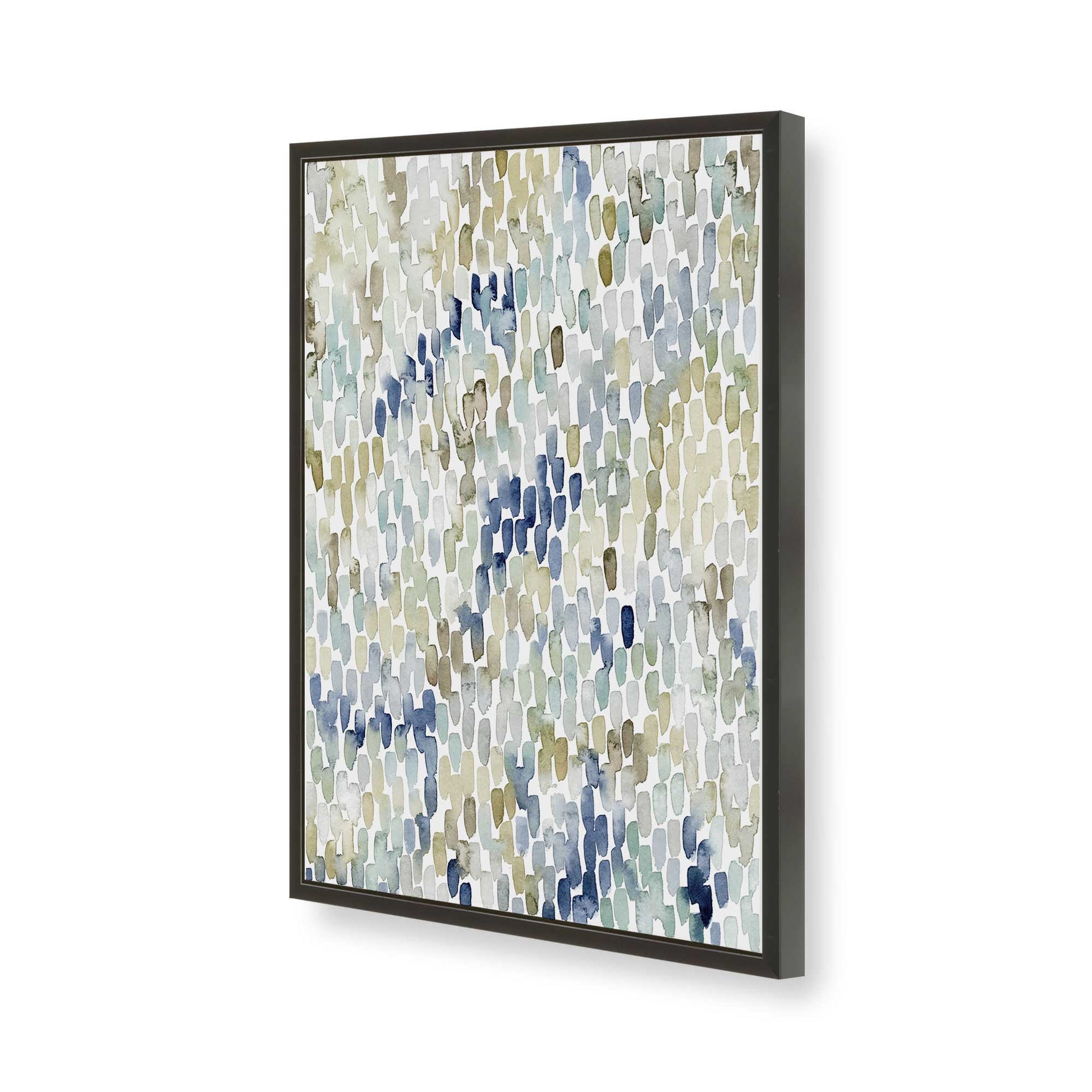 [Color:Satin Black], Picture of art in a Satin Black frame of the corner