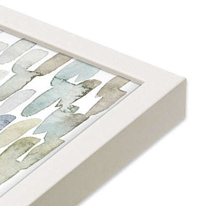 [Color:Opaque White], Picture of art in a Opaque White frame at an angle