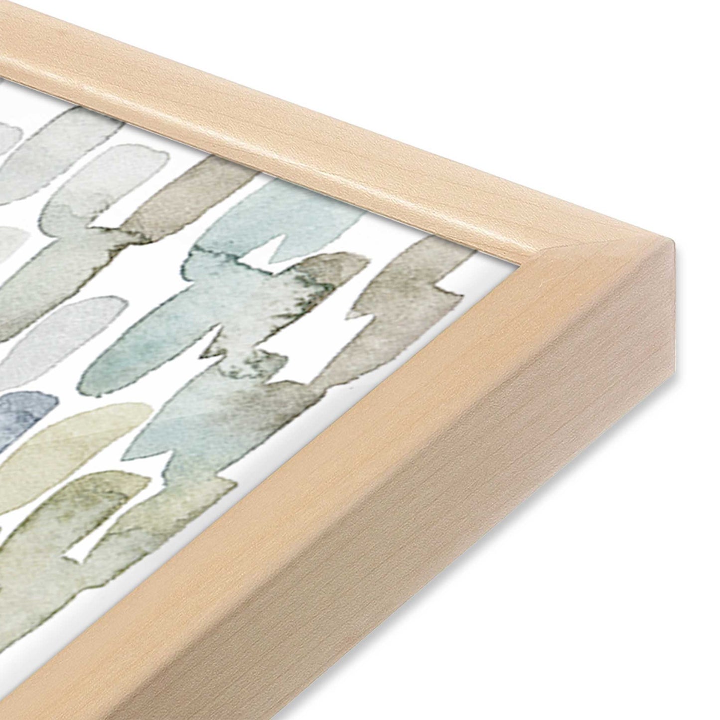 [Color:Raw Maple], Picture of art in a Raw Maple frame at an angle