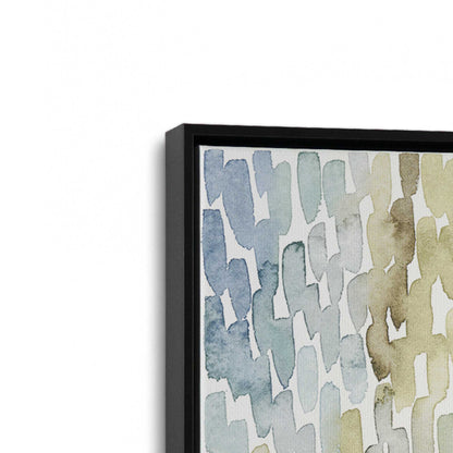 [Color:Satin Black], Picture of art in a Satin Black frame at an angle