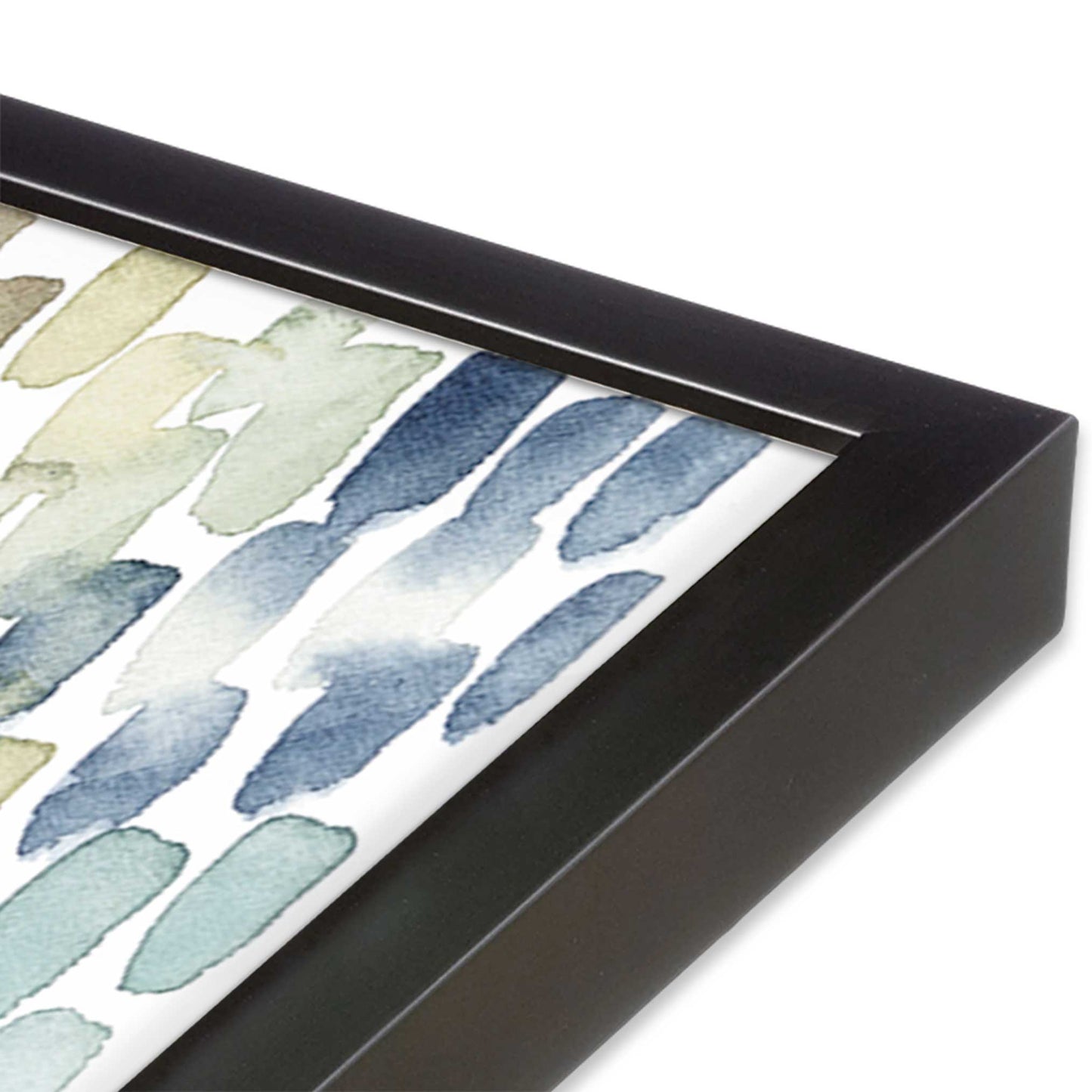 [Color:Weathered Zinc], Picture of art in a Weathered Zinc frame at an angle