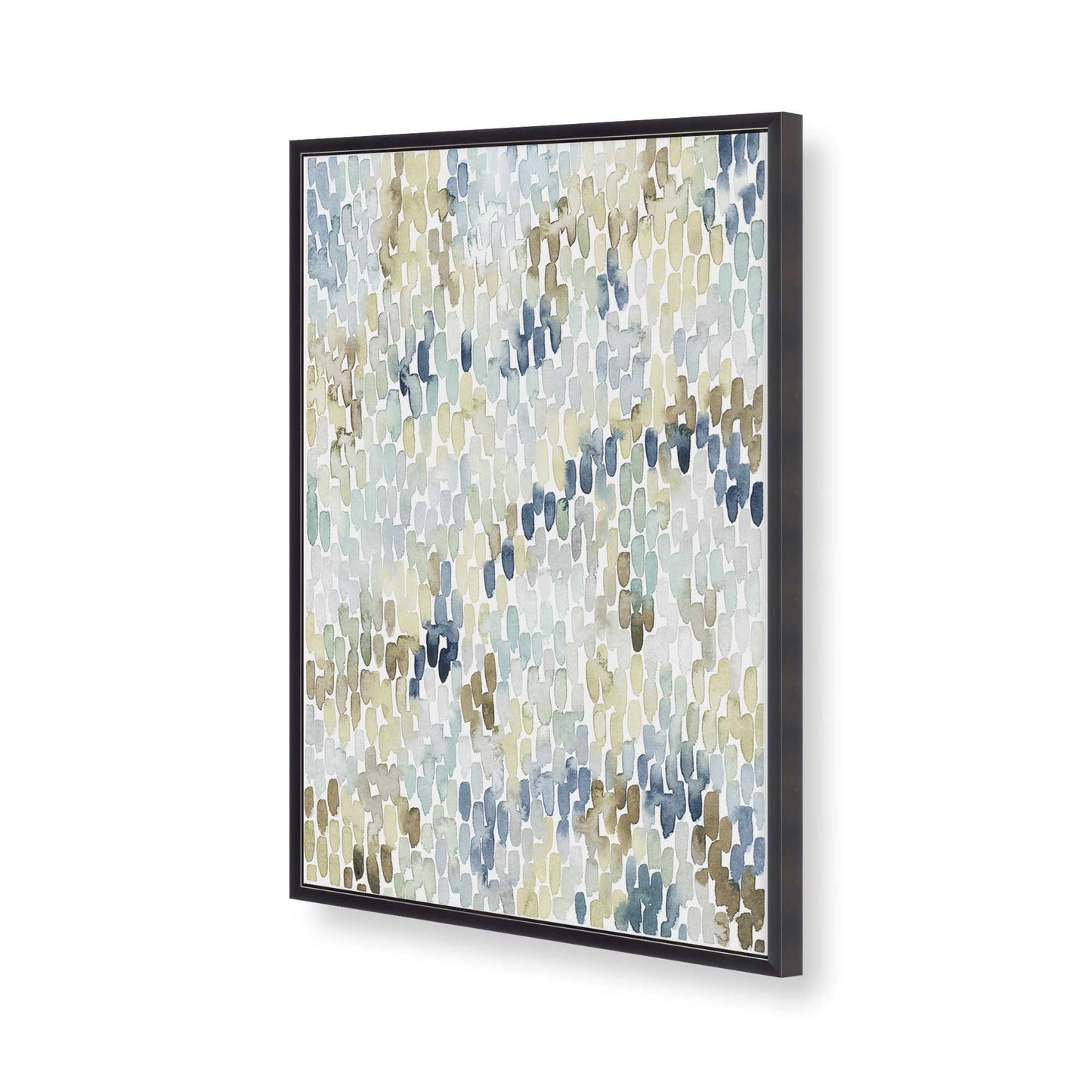 [Color:Weathered Zinc], Picture of art in a Weathered Zinc frame of the corner