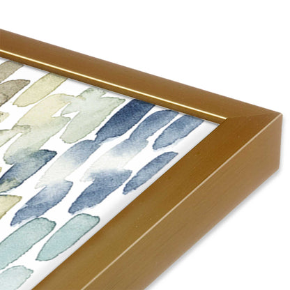 [Color:Polished Gold], Picture of art in a Polished Gold frame at an angle