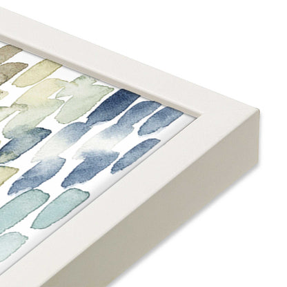 [Color:Opaque White], Picture of art in a Opaque White frame at an angle