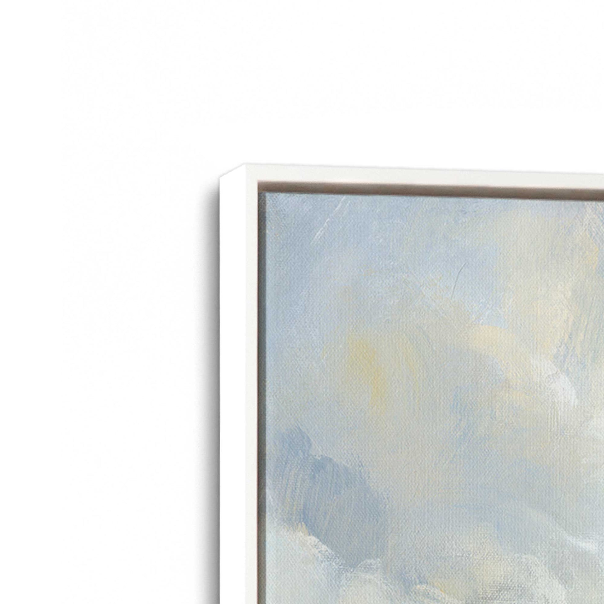 [Color:Opaque White], Picture of art in a White frame at an angle