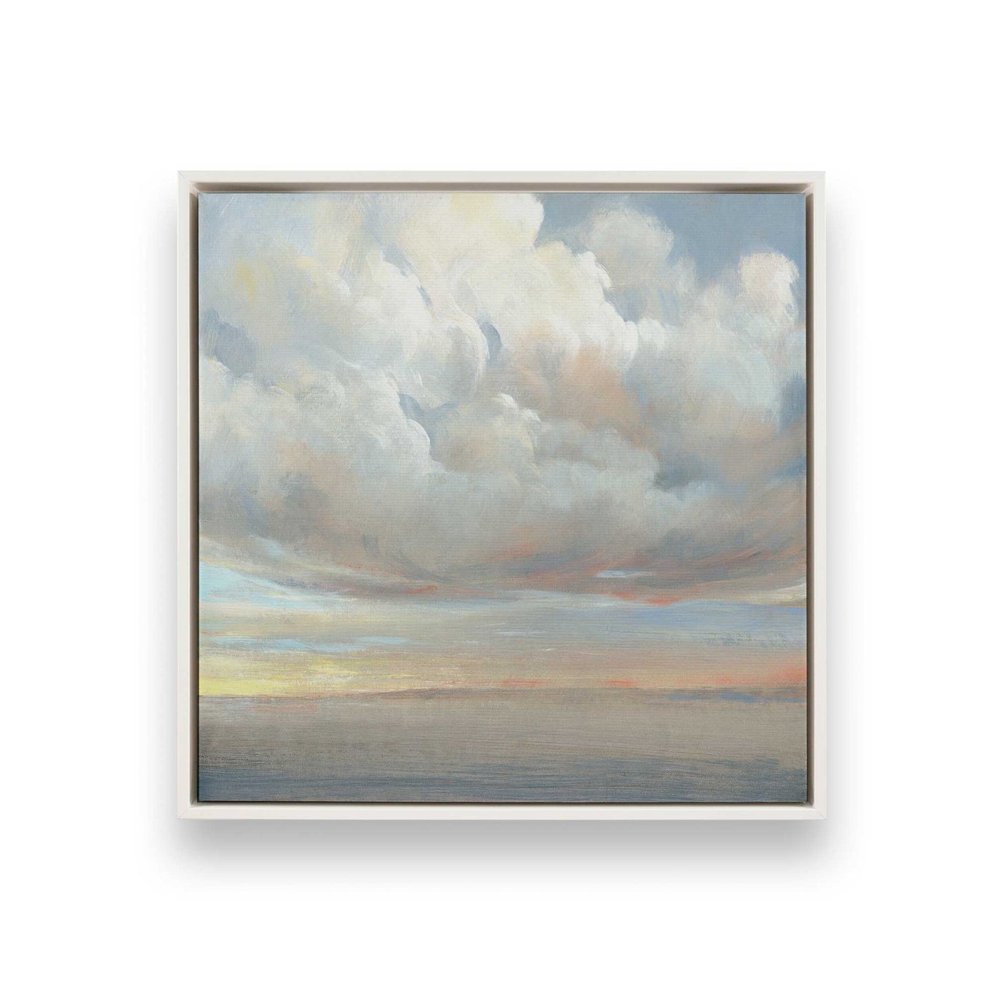 [Color:Opaque White], Picture of art in a White frame