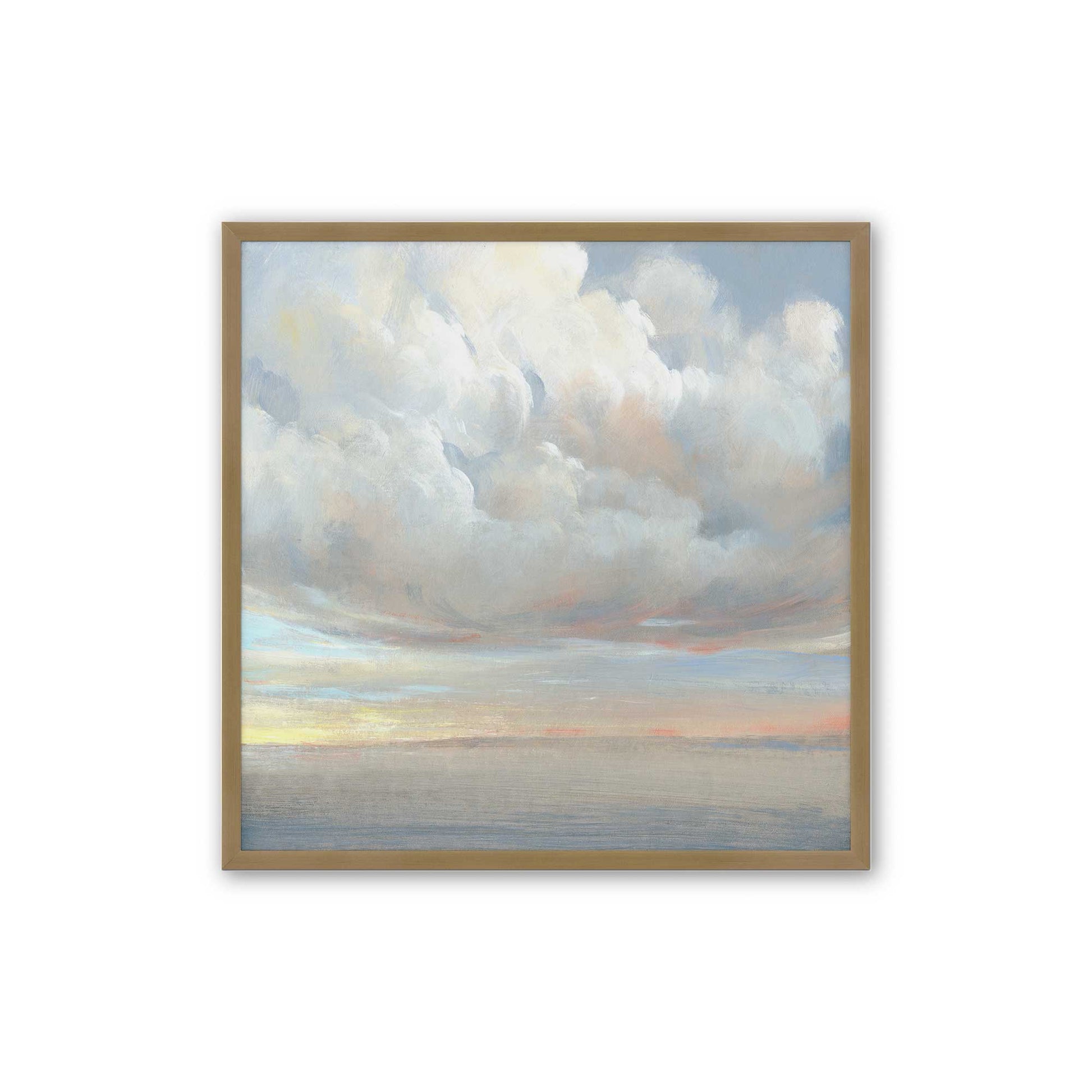 [Color:Brushed Gold], Picture of art in a Brushed Gold frame