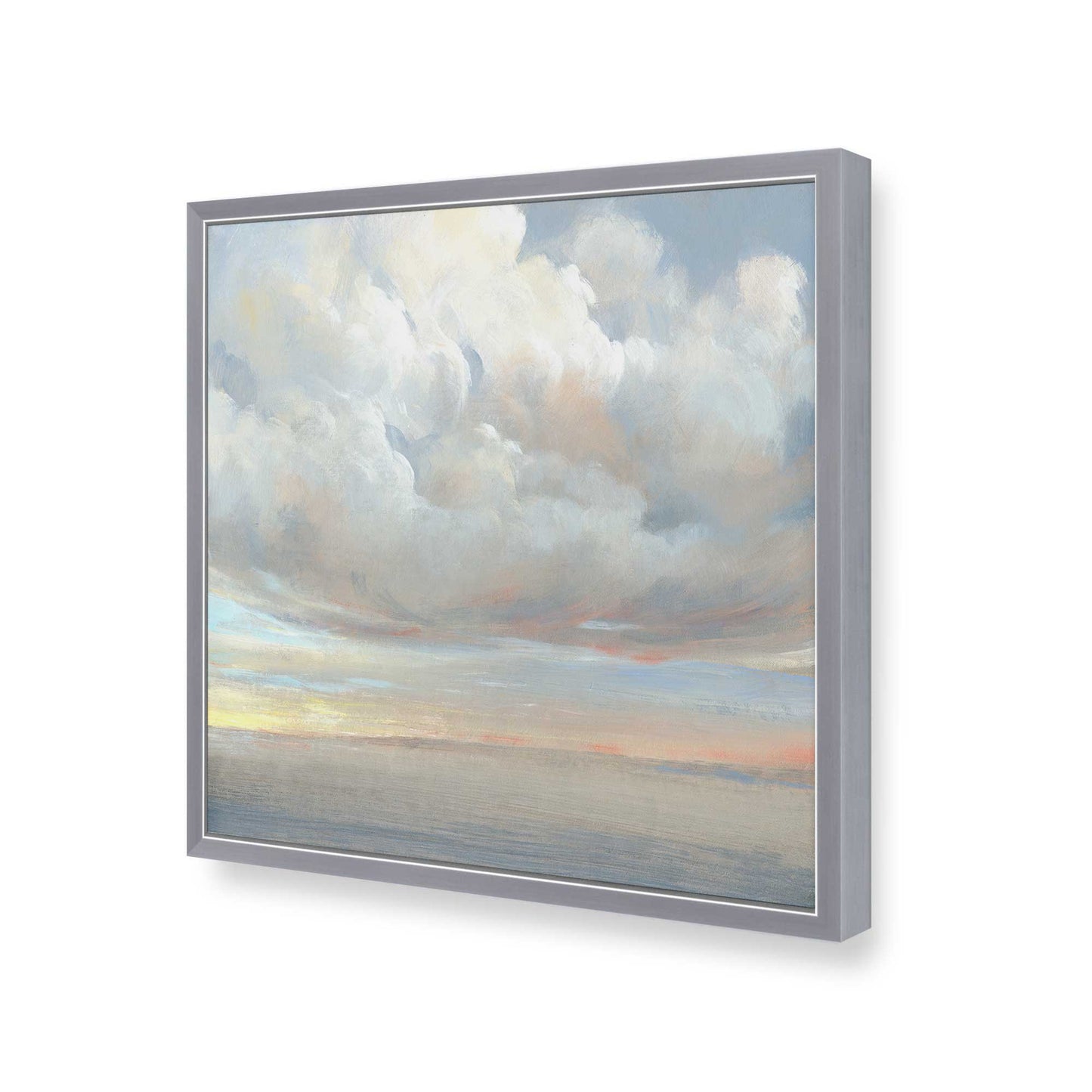 [Color:Polished Chrome], Picture of art in a Polished Chrome frame at an angle