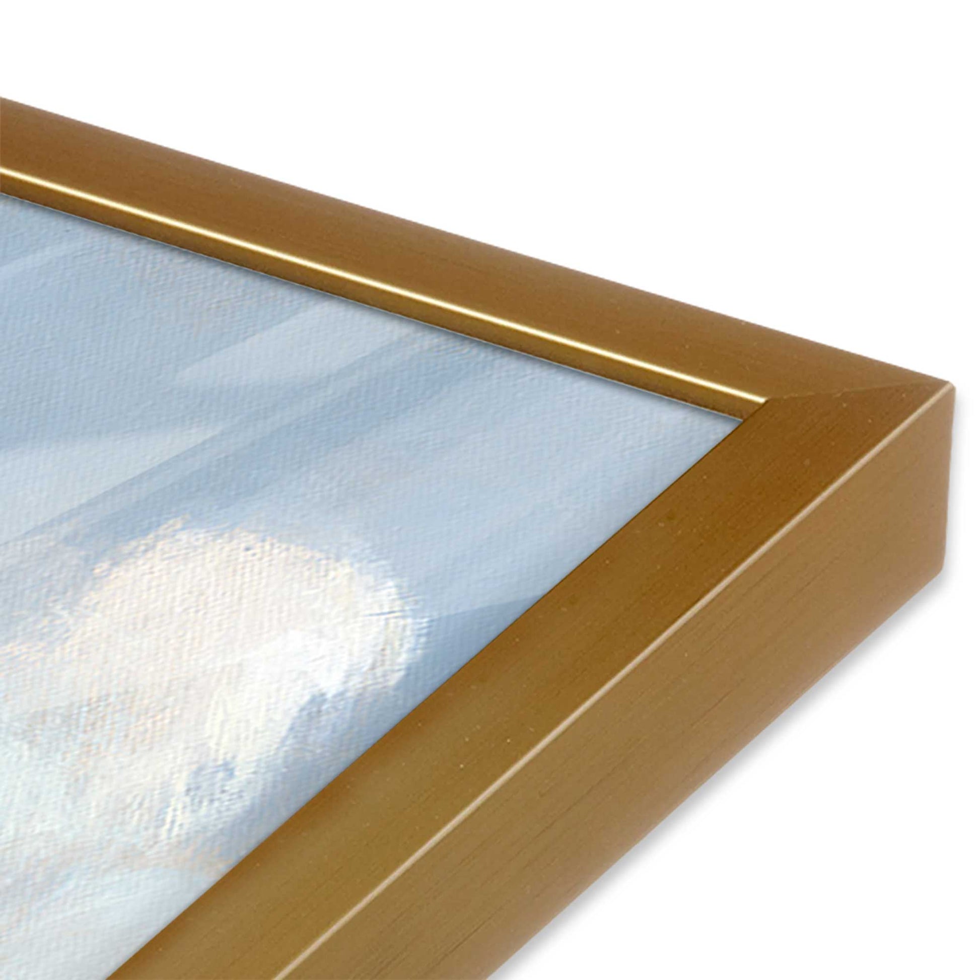 [Color:Polished Gold], Picture of art in a Polished Gold frame of the corner