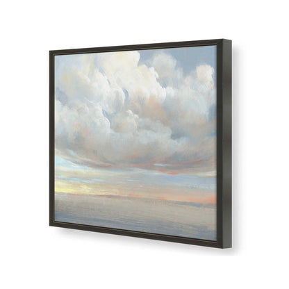 [Color:Satin Black], Picture of art in a Satin Black frame at an angle