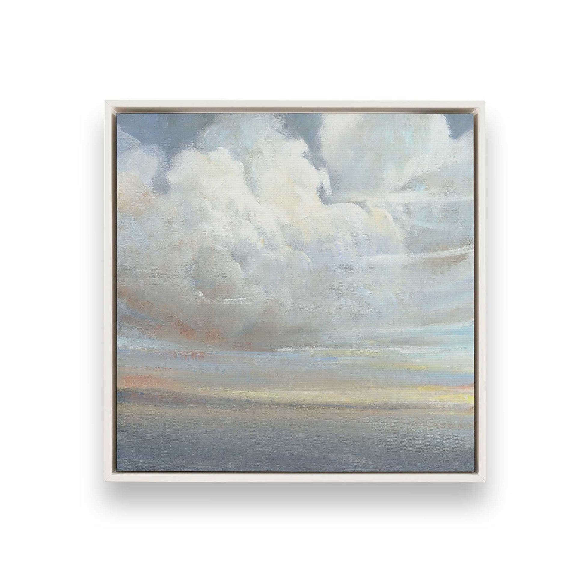 [Color:Opaque White], Picture of art in a White frame
