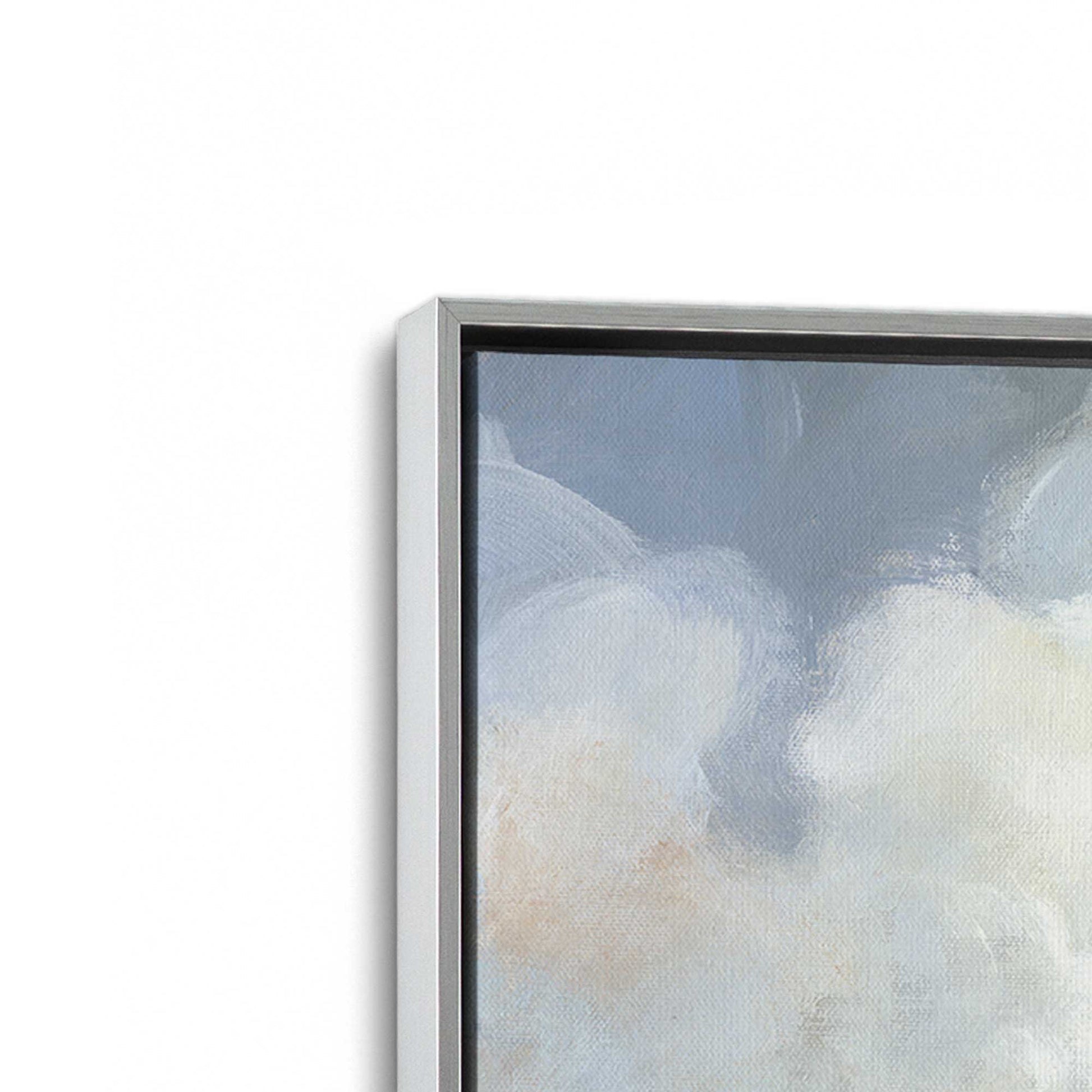 [Color:Polished Chrome], Picture of art in a Polished Chrome frame at an angle