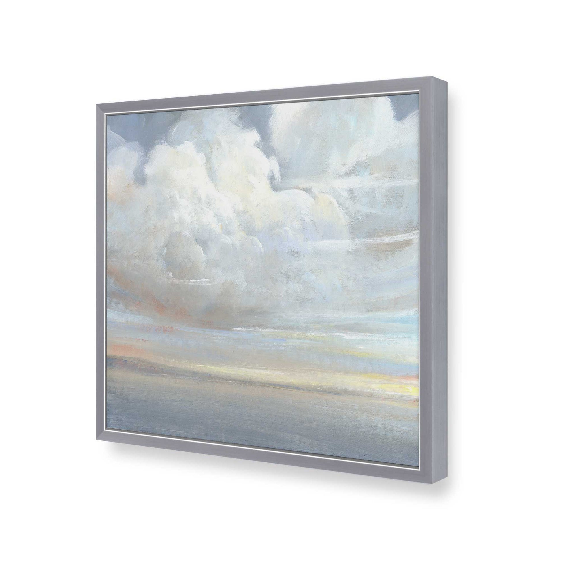 [Color:Polished Chrome], Picture of art in a Polished Chrome frame at an angle