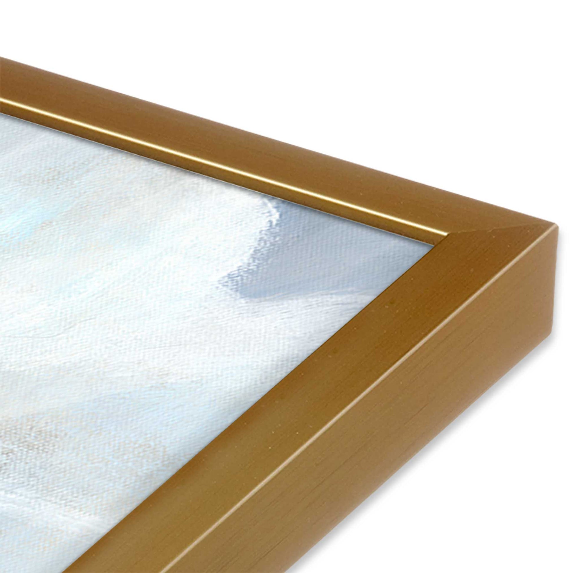 [Color:Polished Gold], Picture of art in a Polished Gold frame of the corner
