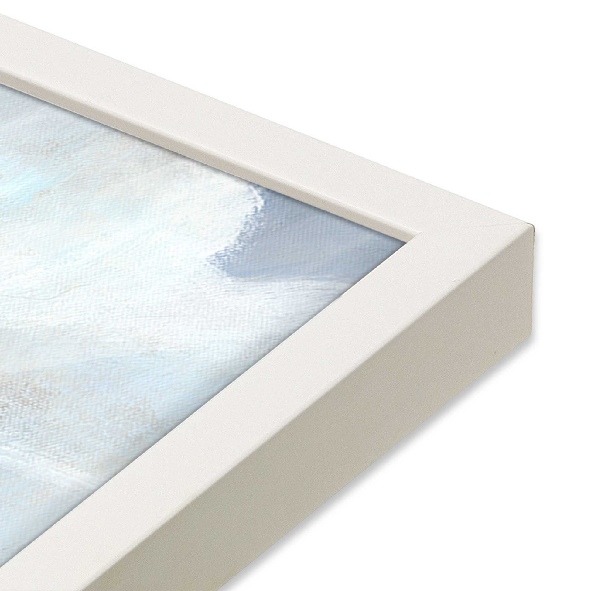 [Color:Opaque White], Picture of art in a Opaque White frame of the corner