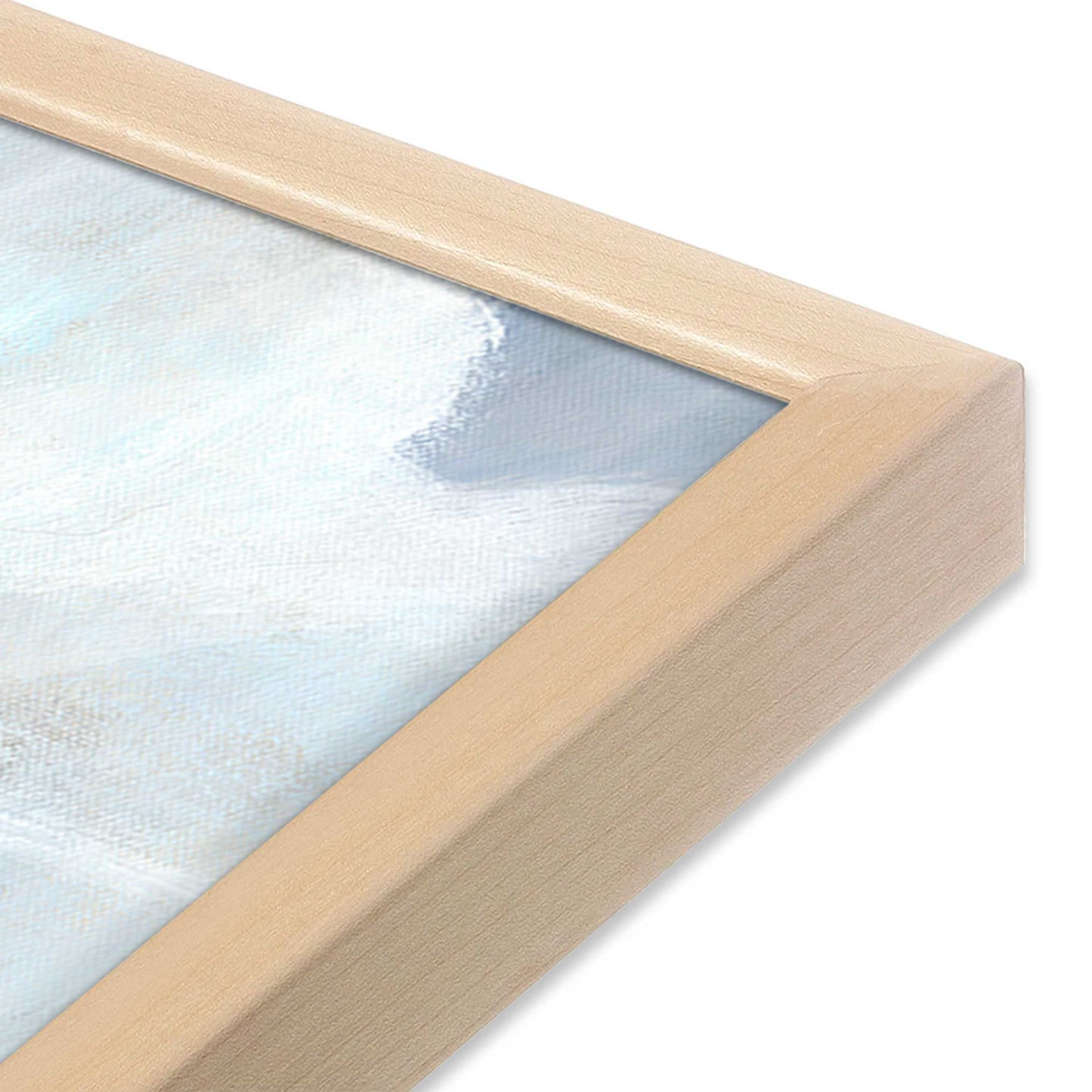 [Color:Raw Maple], Picture of art in a Raw Maple frame of the corner