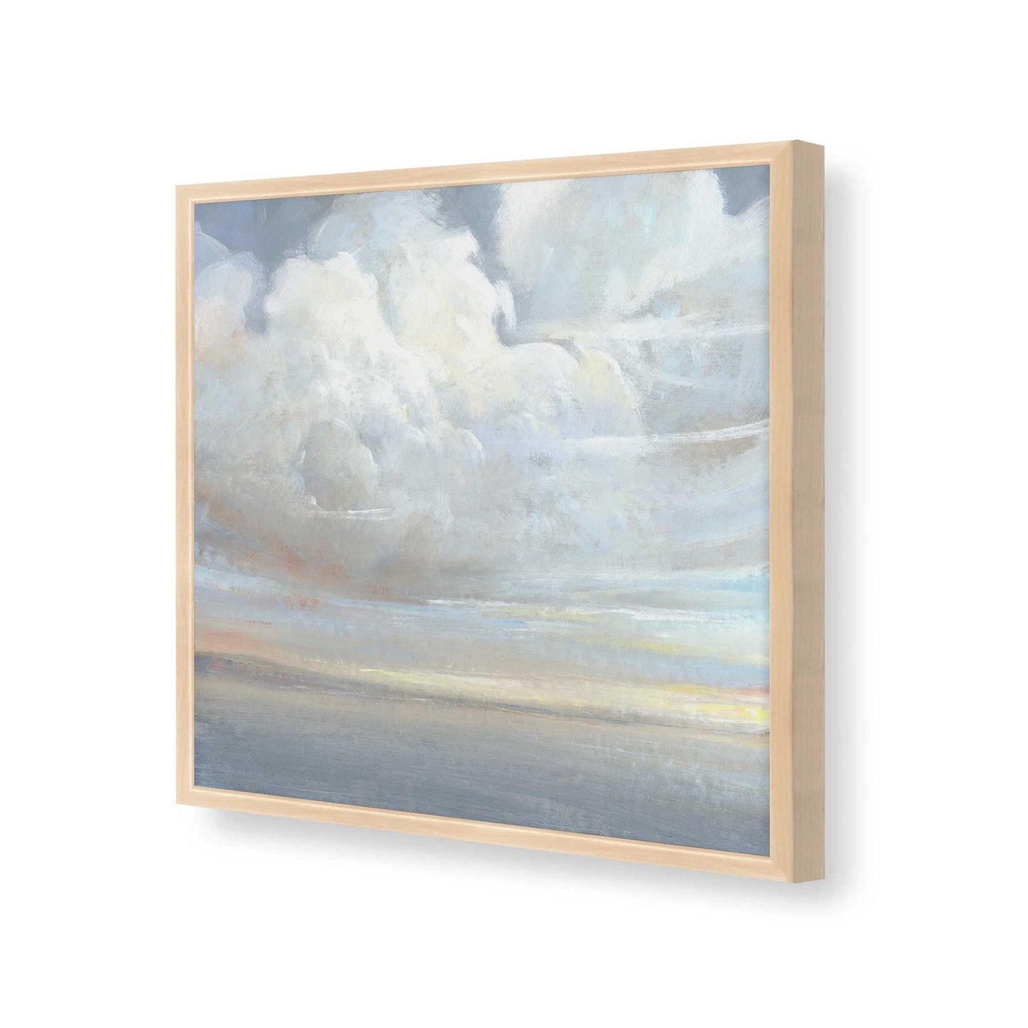 [Color:Raw Maple], Picture of art in a Raw Maple frame at an angle