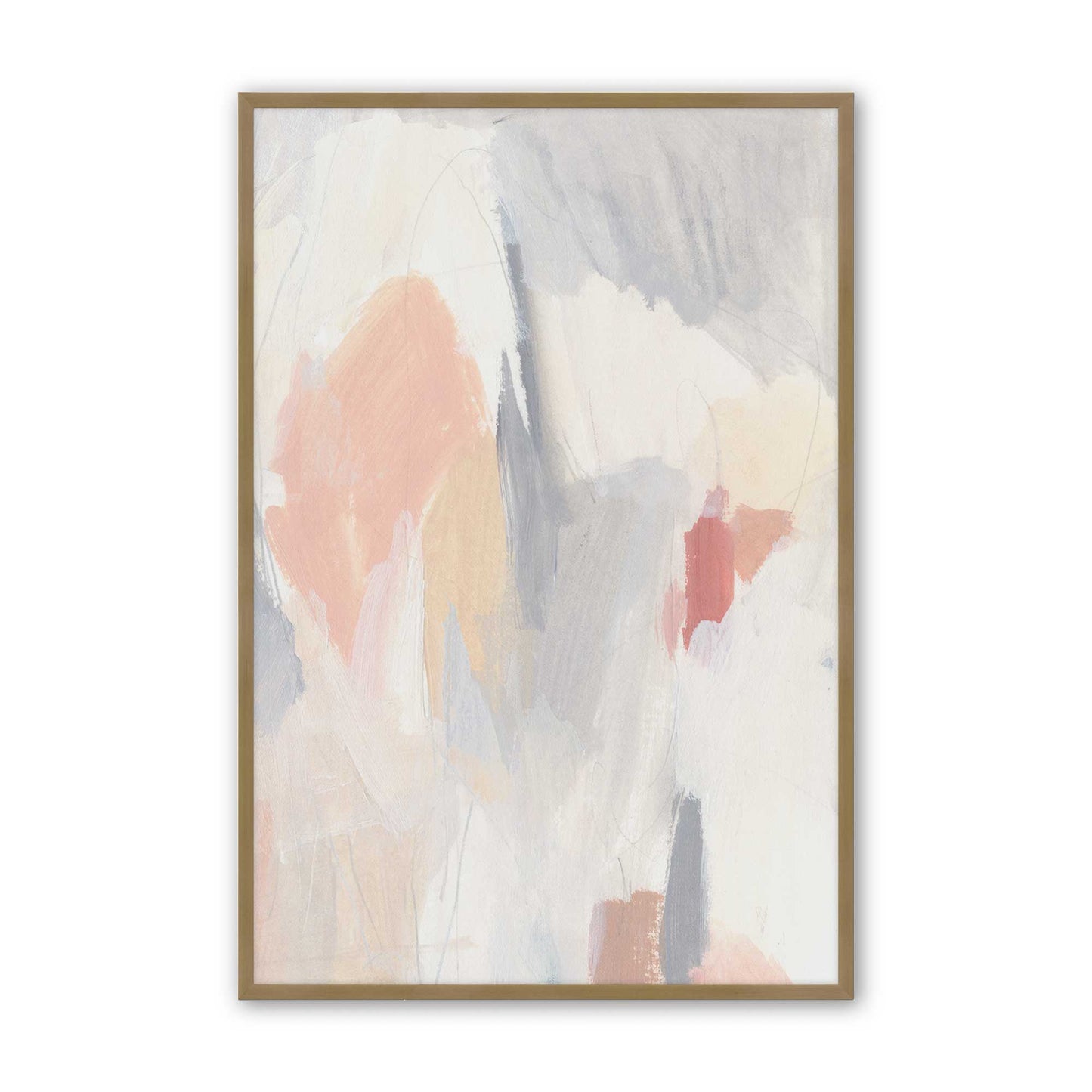[Color:Brushed Gold], Picture of art in a Brushed Gold frame
