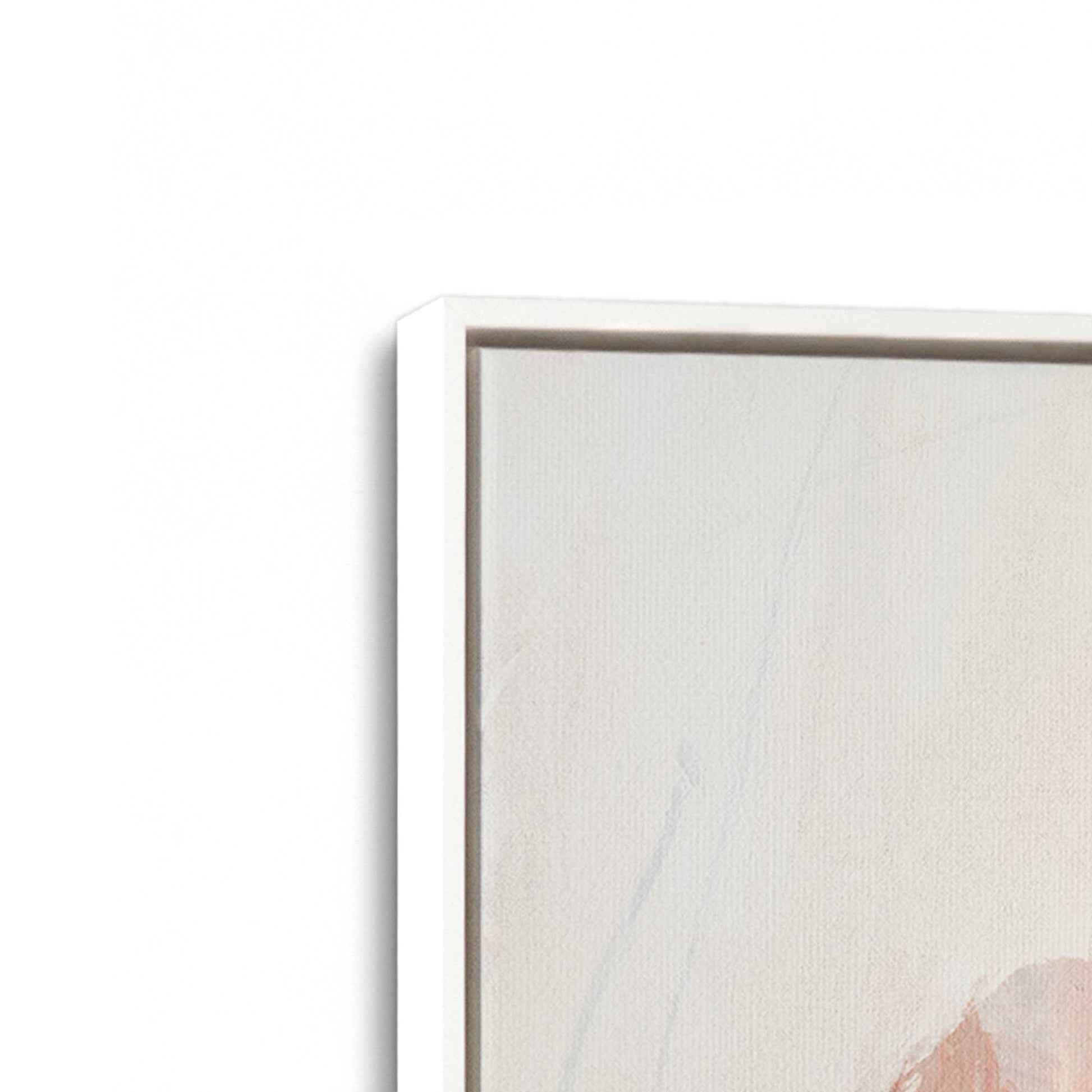 [Color:Opaque White], Picture of art in a White frame at an angle