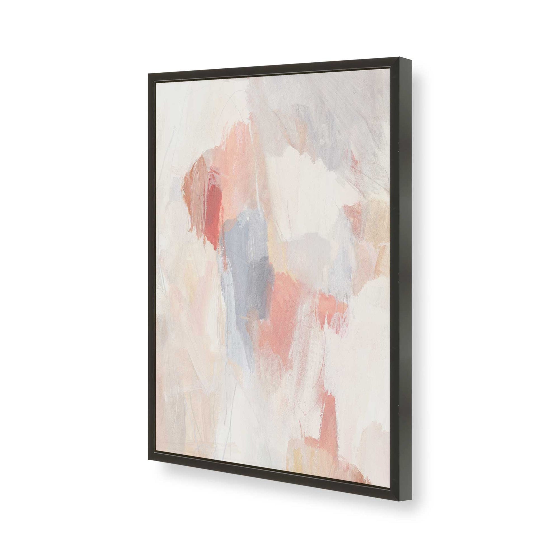 [Color:Satin Black], Picture of art in a Satin Black frame of the corner