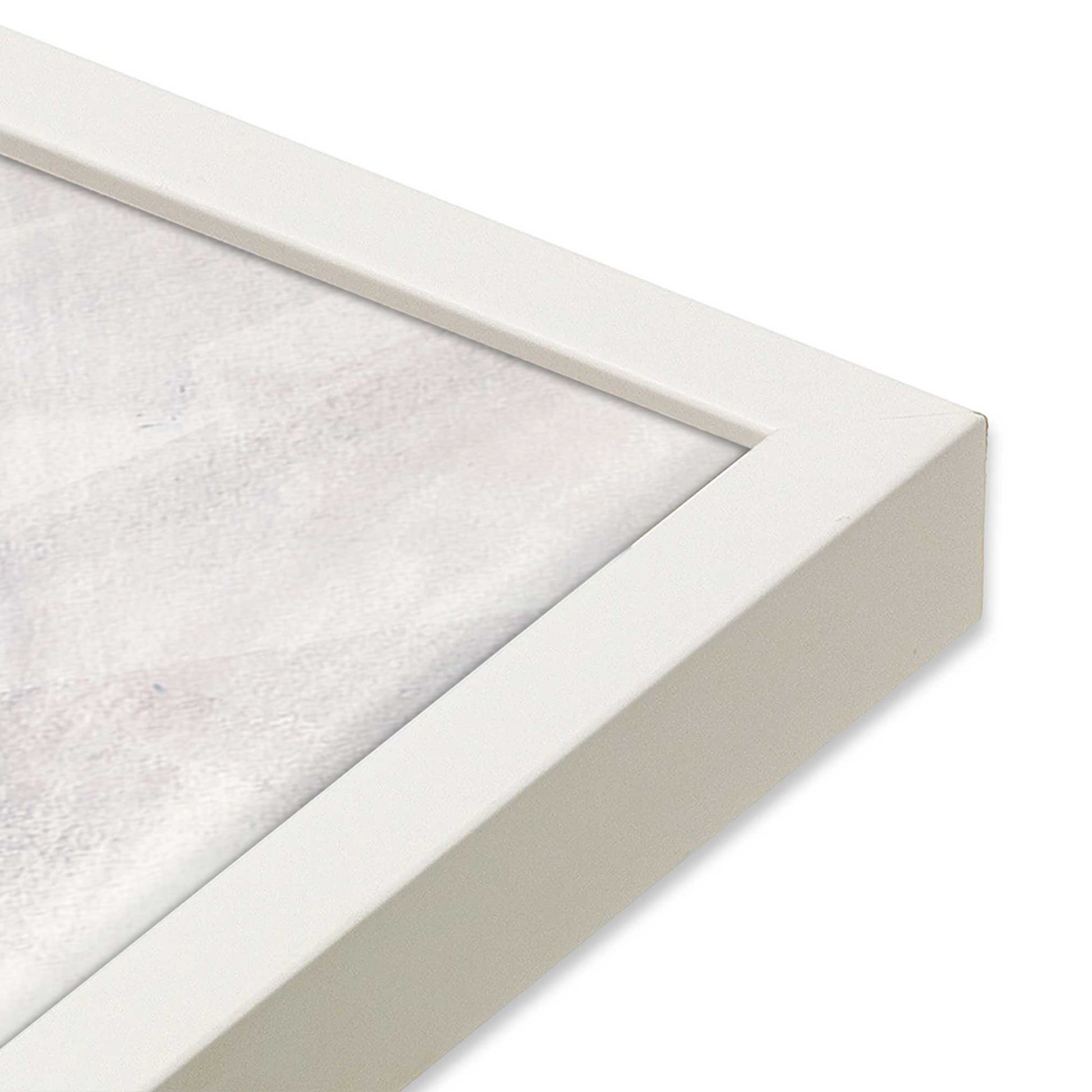 [Color:Opaque White], Picture of art in a Opaque White frame at an angle