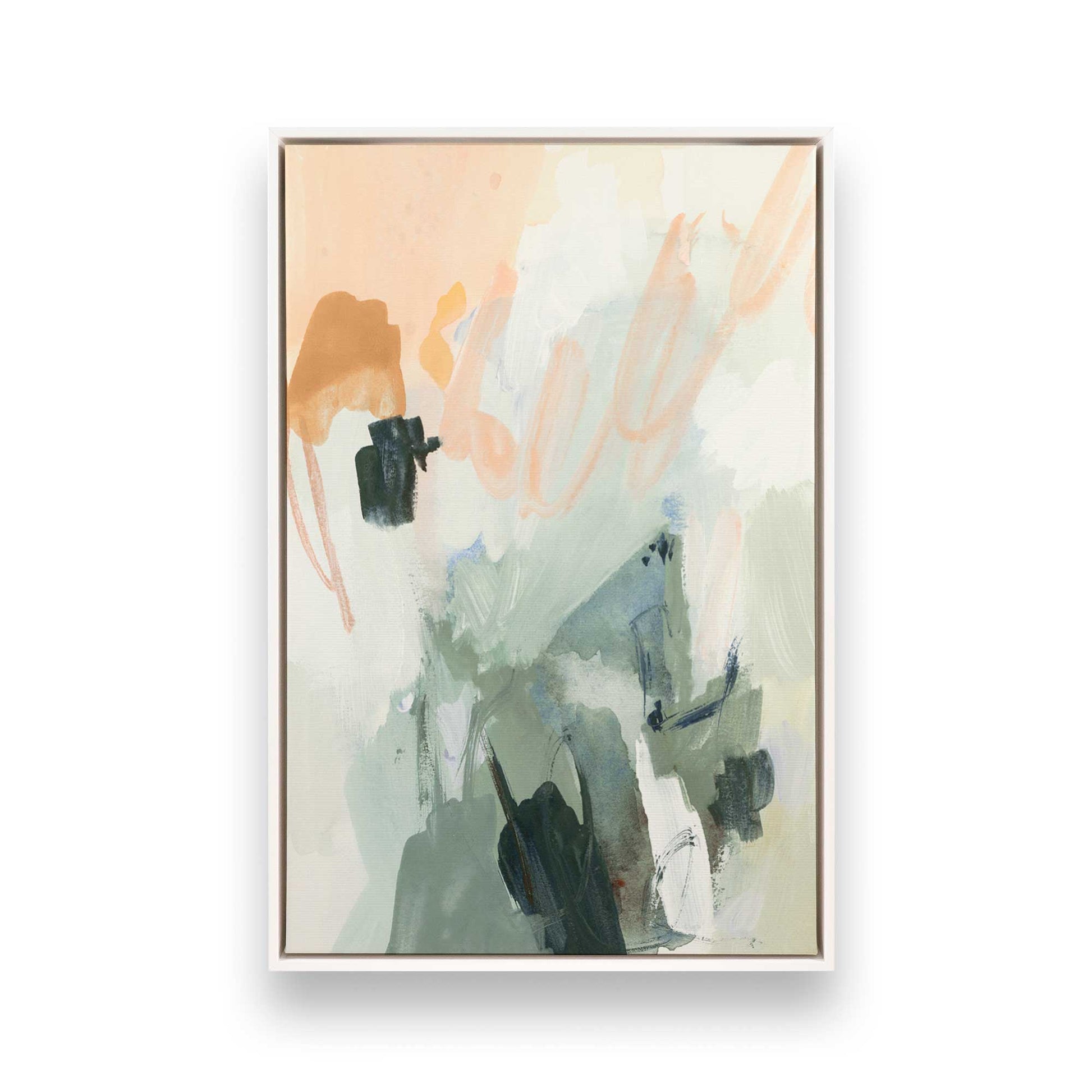 [Color:Opaque White], Picture of art in a White frame