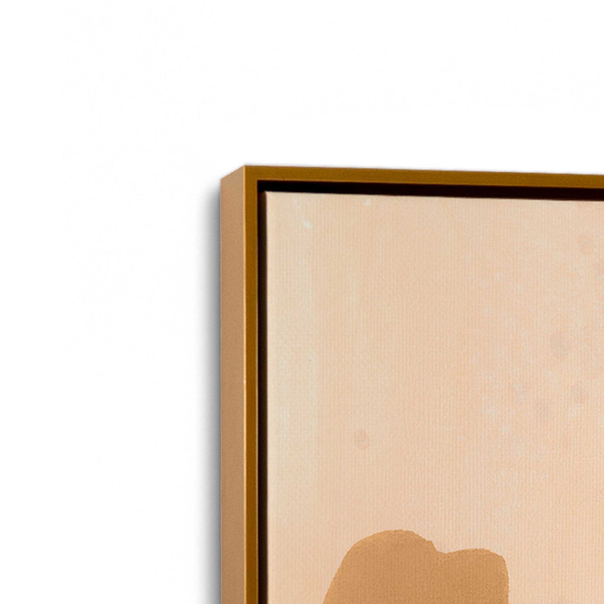 [Color:Polished Gold], Picture of art in a Polished Gold frame at an angle