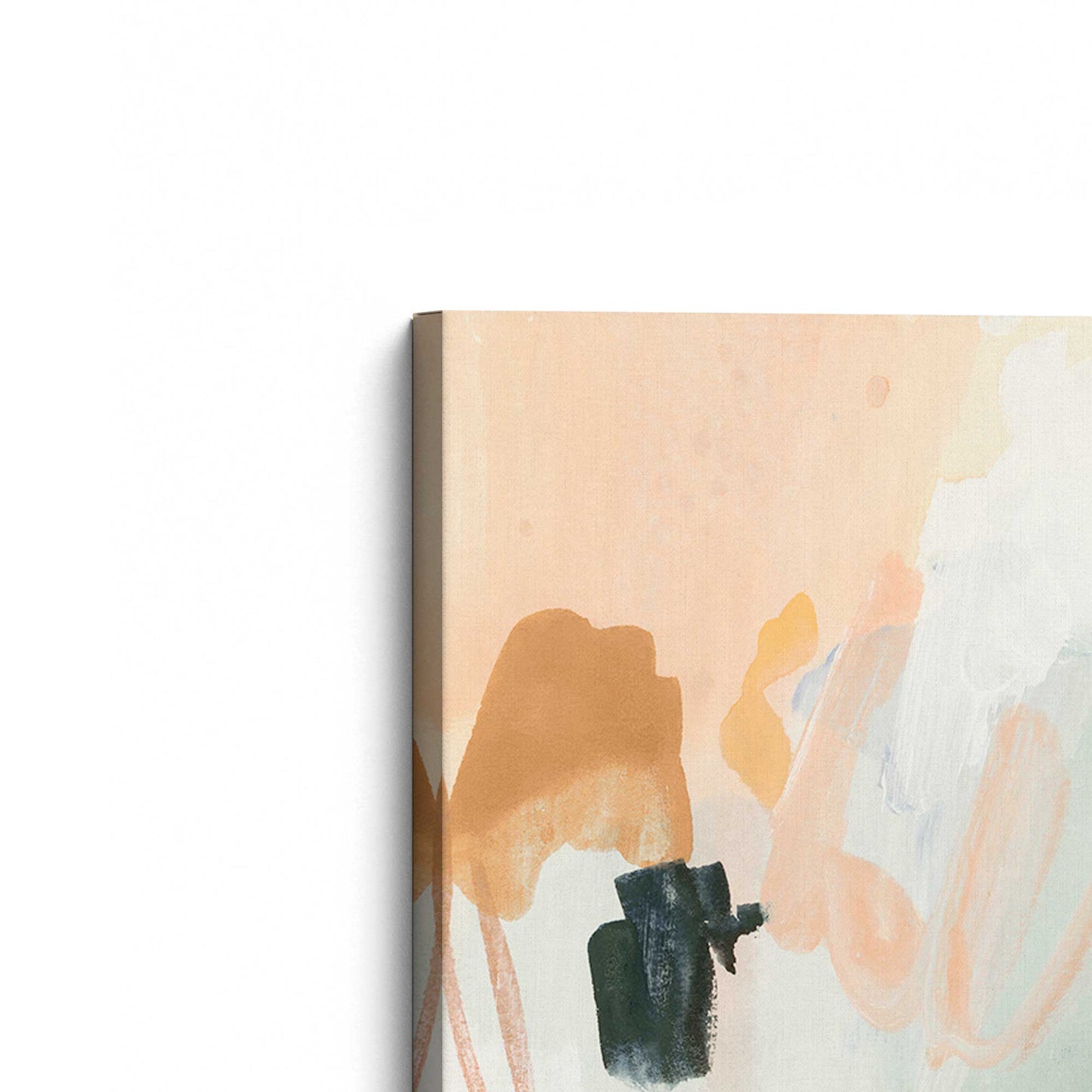 [Color:Stretched Canvas], Picture of the corner of the art