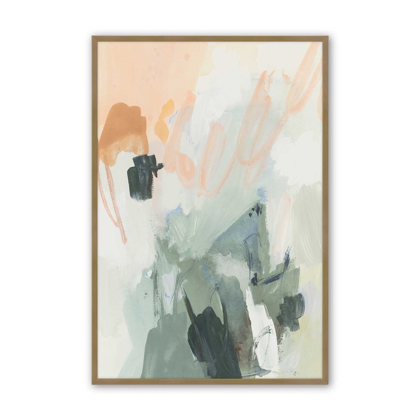 [Color:Brushed Gold], Picture of art in a Brushed Gold frame