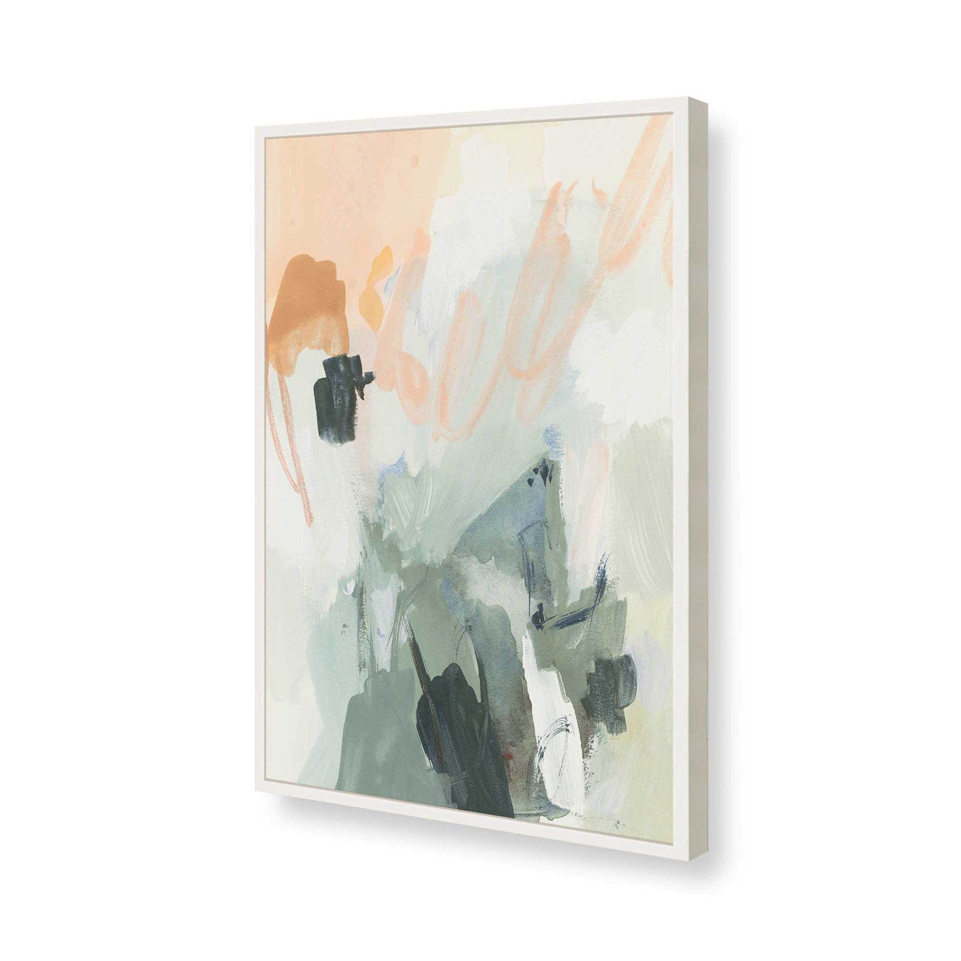 [Color:Opaque White], Picture of art in a Opaque White frame of the corner
