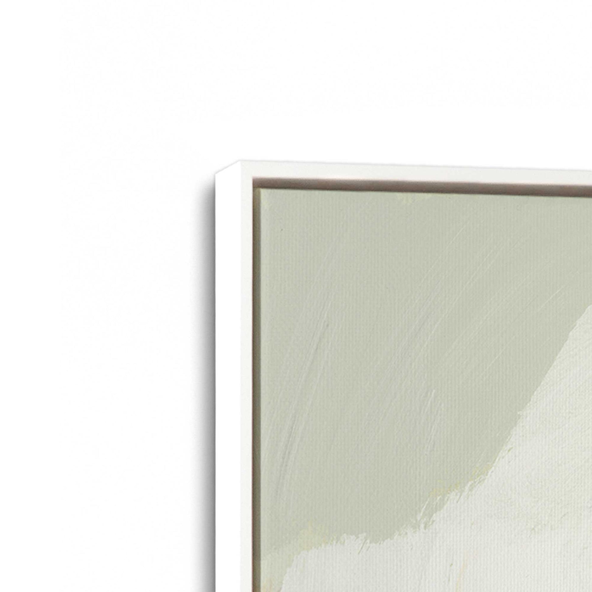 [Color:Opaque White], Picture of art in a White frame at an angle