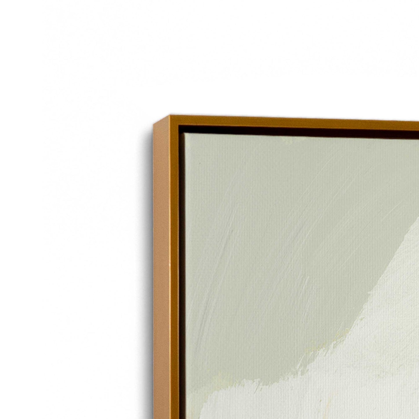 [Color:Polished Gold], Picture of art in a Polished Gold frame at an angle