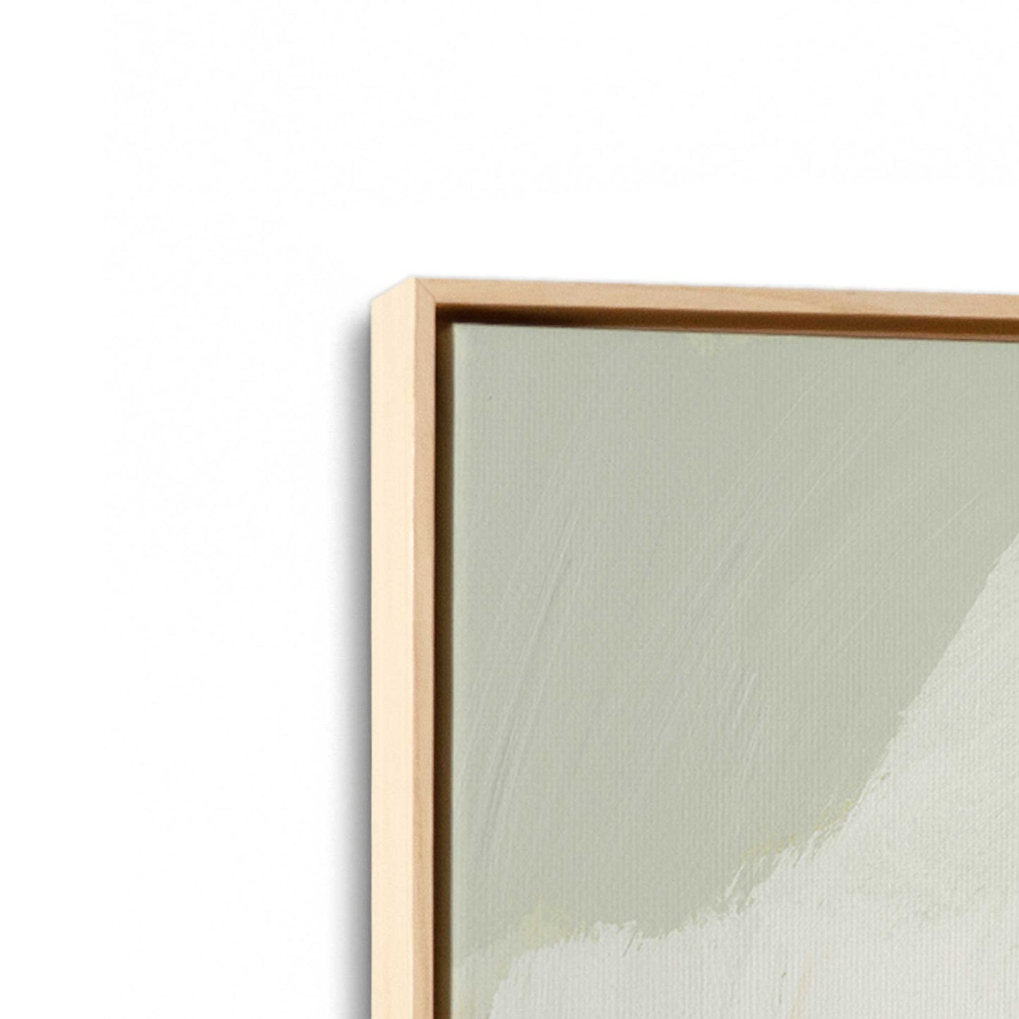 [Color:American Maple], Picture of art in a American Maple frame at an angle
