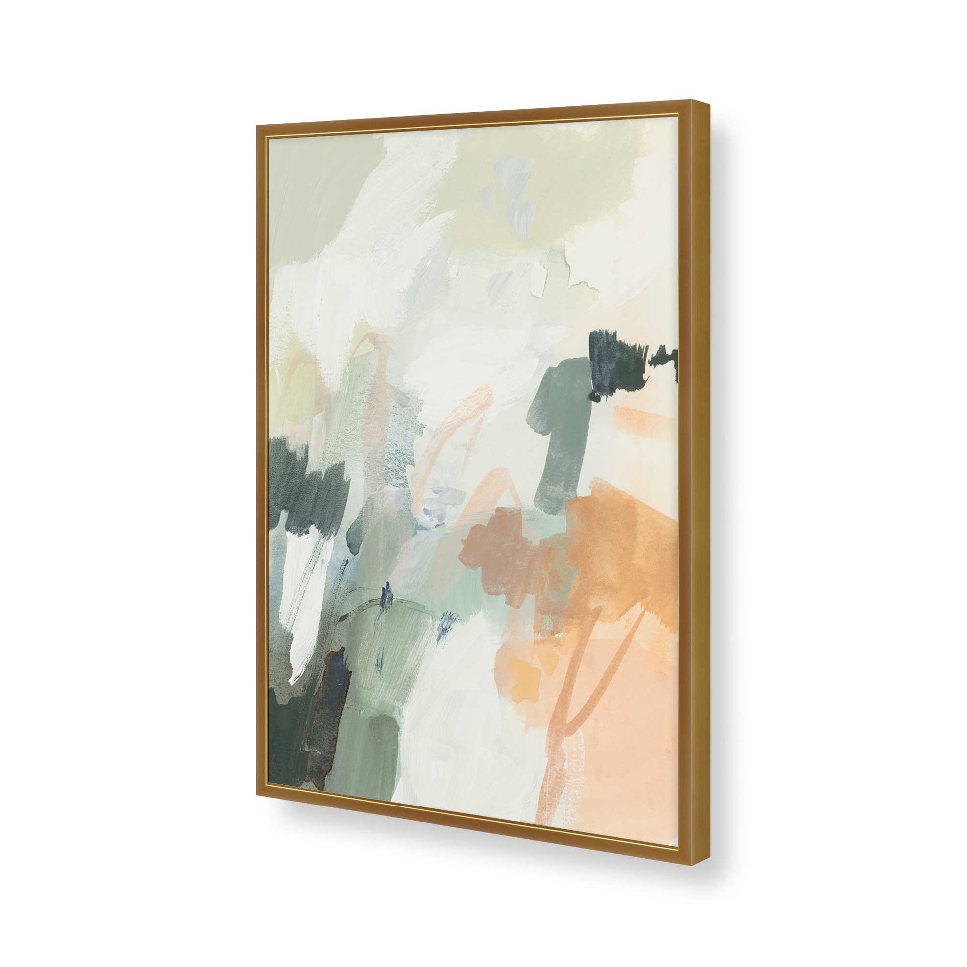 [Color:Polished Gold], Picture of art in a Polished Gold frame of the corner