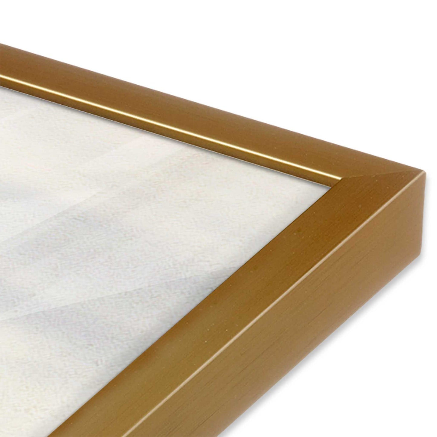 [Color:Polished Gold], Picture of art in a Polished Gold frame at an angle