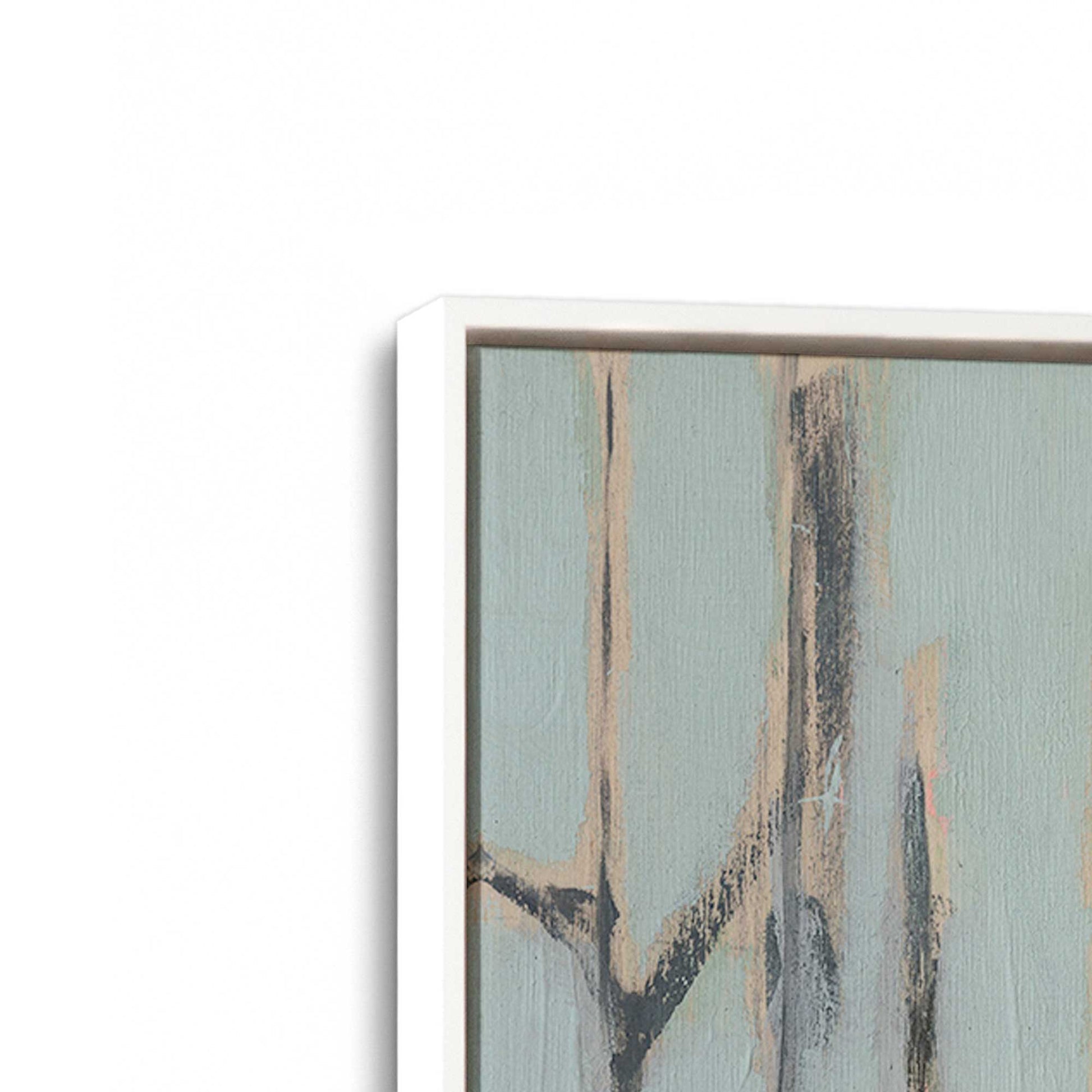 [Color:Opaque White], Picture of art in a White frame at an angle