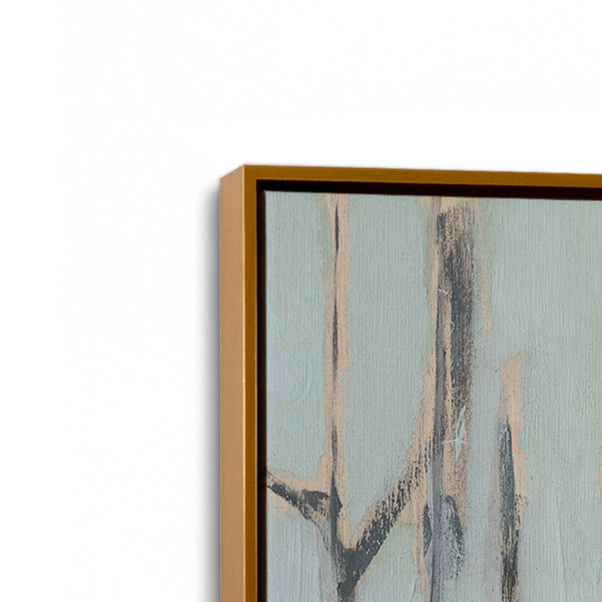 [Color:Polished Gold], Picture of art in a Polished Gold frame at an angle