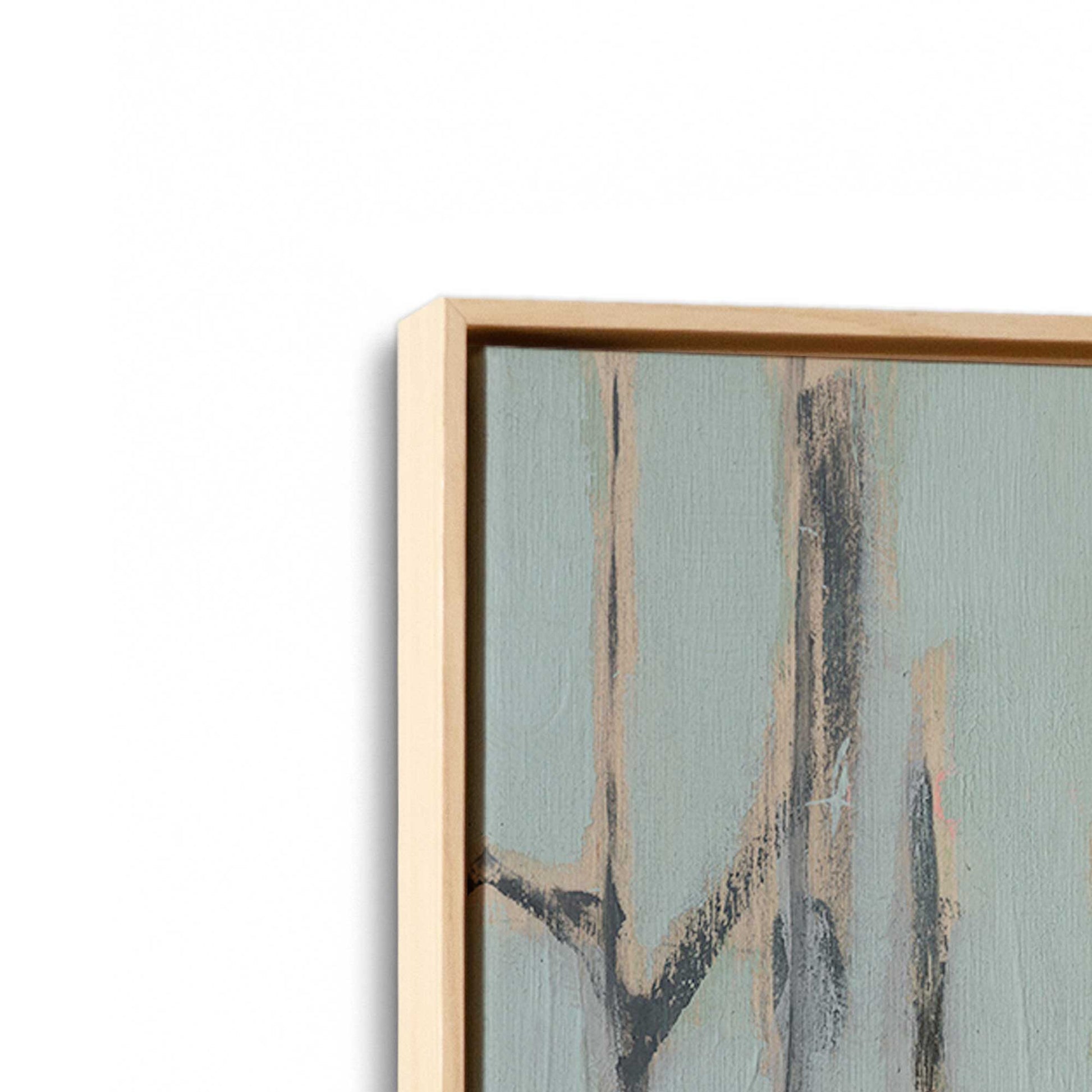 [Color:American Maple], Picture of art in a American Maple frame at an angle